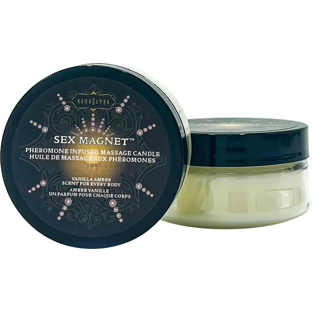 Kama Sutra Sex Magnet Pheromone Massage Candle - Vanilla Amber - Image 3