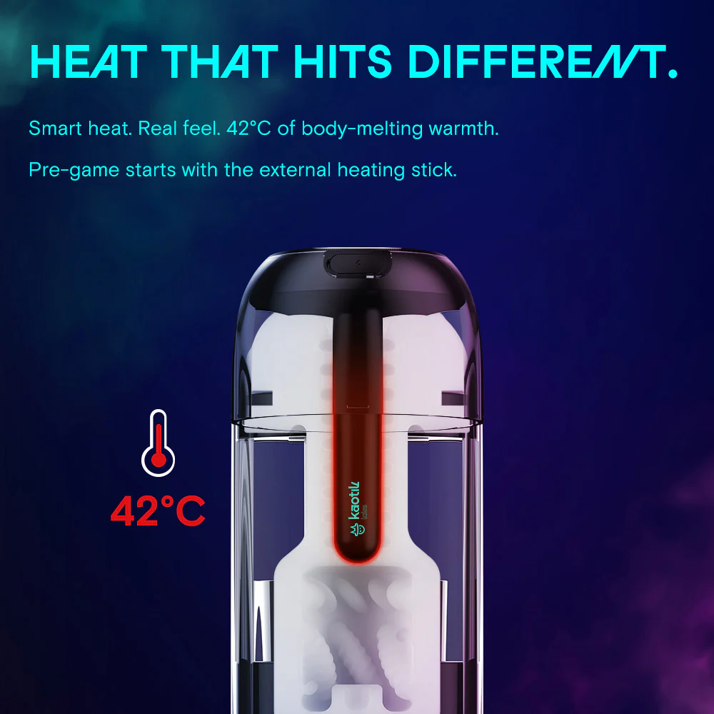 Kaotik Labs The Cocoon App Enabled Throbbing Warming Penis Masturbator - Image 4
