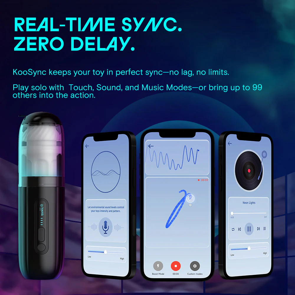 Kaotik Labs The Shockwave App Enabled Thrusting Penis Masturbator - Image 17