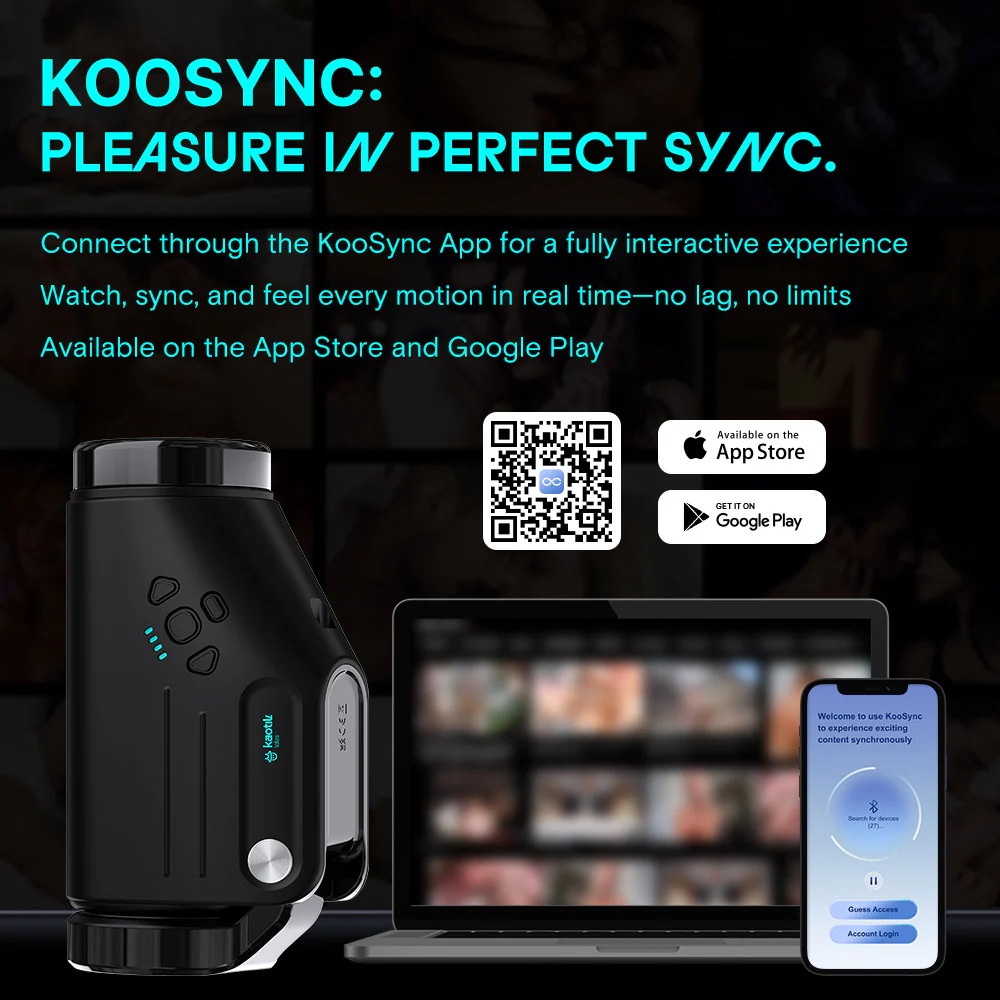 Kaotik Labs The Shotty App Enabled Spinning & Thrusting Penis Masturbator - Image 26