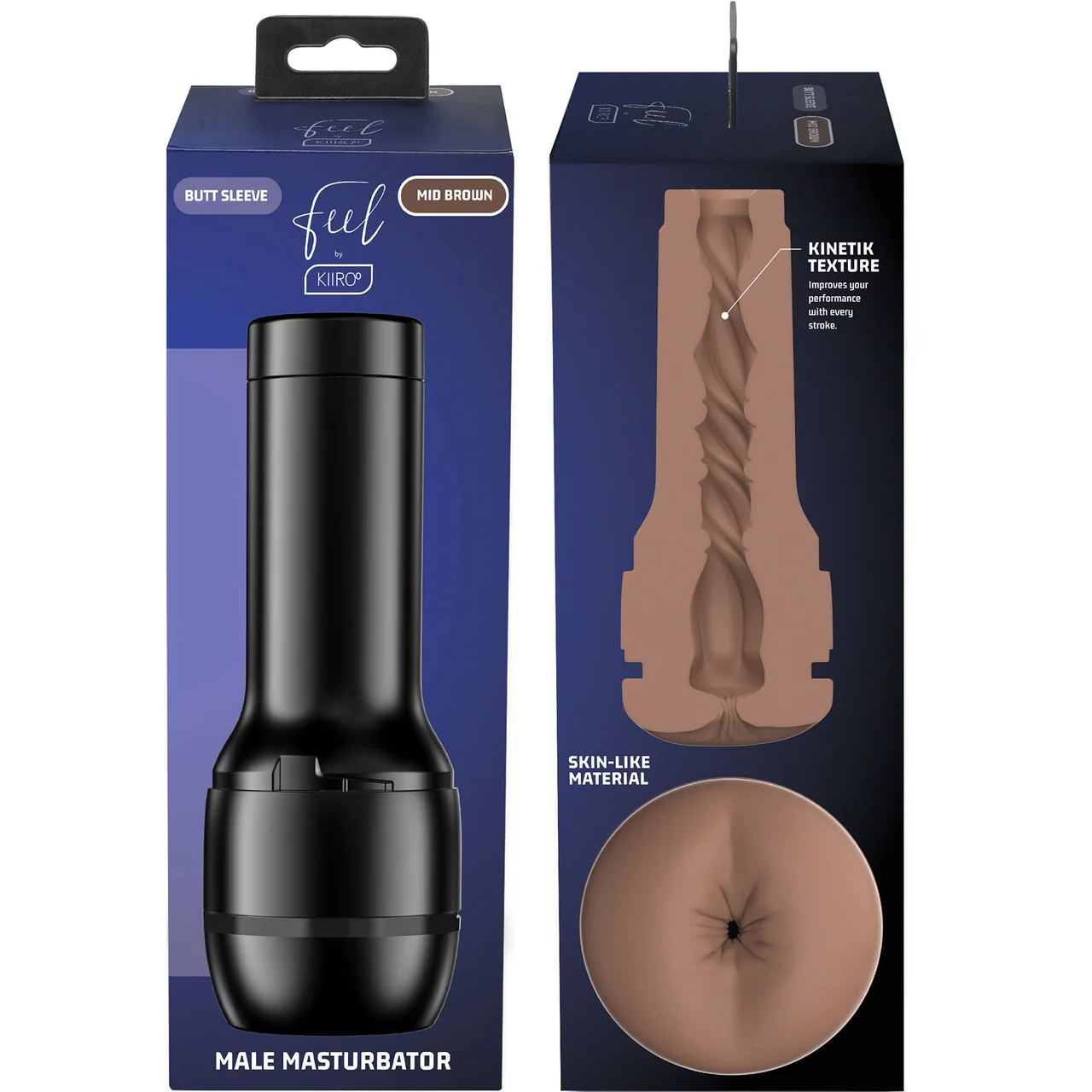 KIIROO Feel Butt Stroker - Penis Masturbator Dark Caramel - Image 7