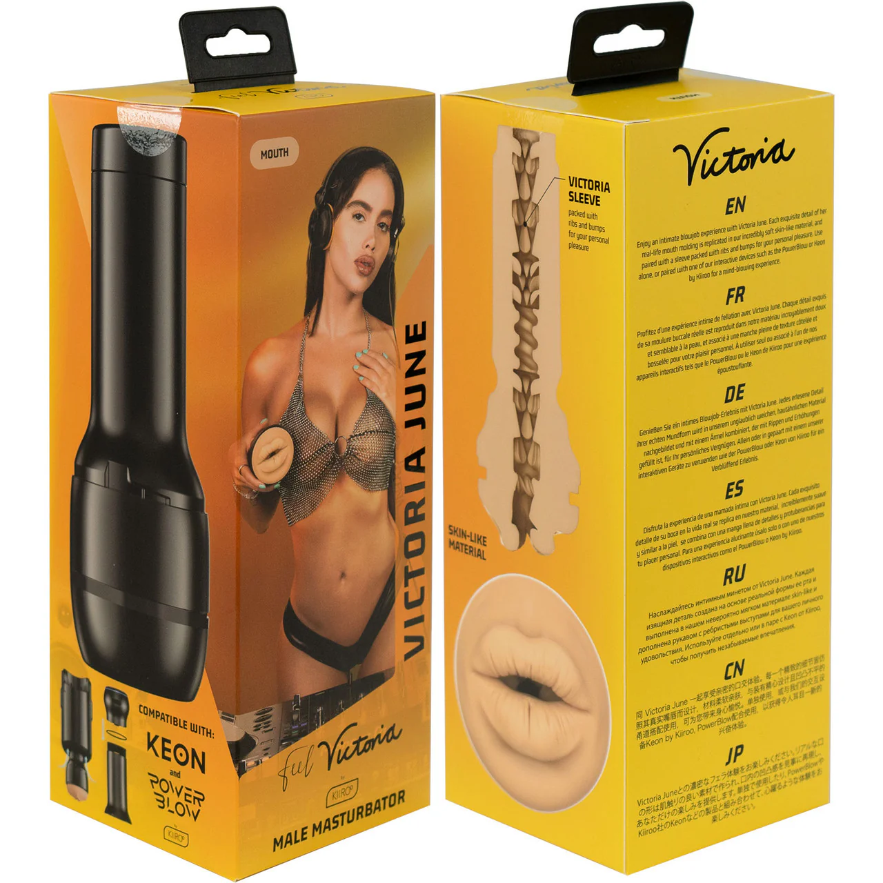 KIIROO Feel Victoria Mouth Stroker - Victoria June Penis Masturbator - Image 7