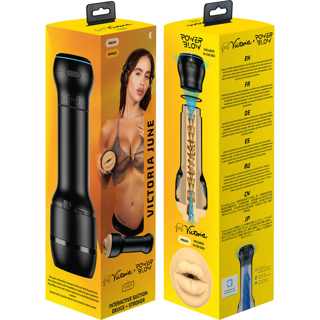 KIIROO PowerBlow With Feel Victoria Mouth Stroker - Victoria June Penis Masturbator - Image 18