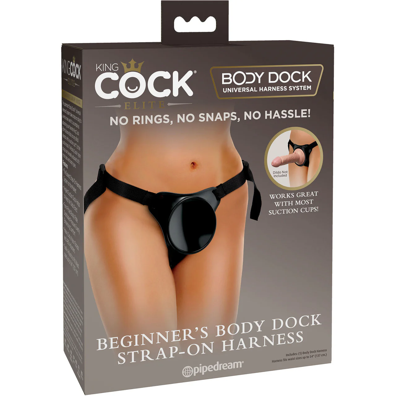 King Cock Elite Beginner's Body Dock Strap-On Harness For Suction Cup Dildos - Image 8
