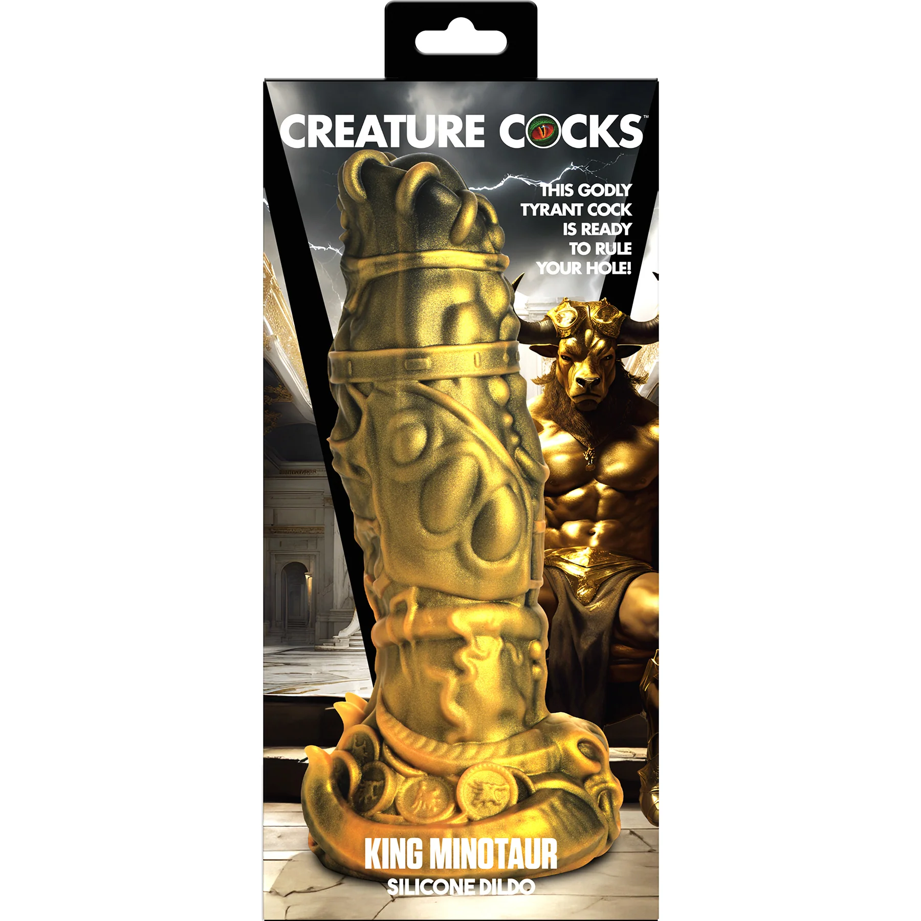 King Minotaur 9.3" Silicone Suction Cup Dildo By Creature Cocks - Image 12