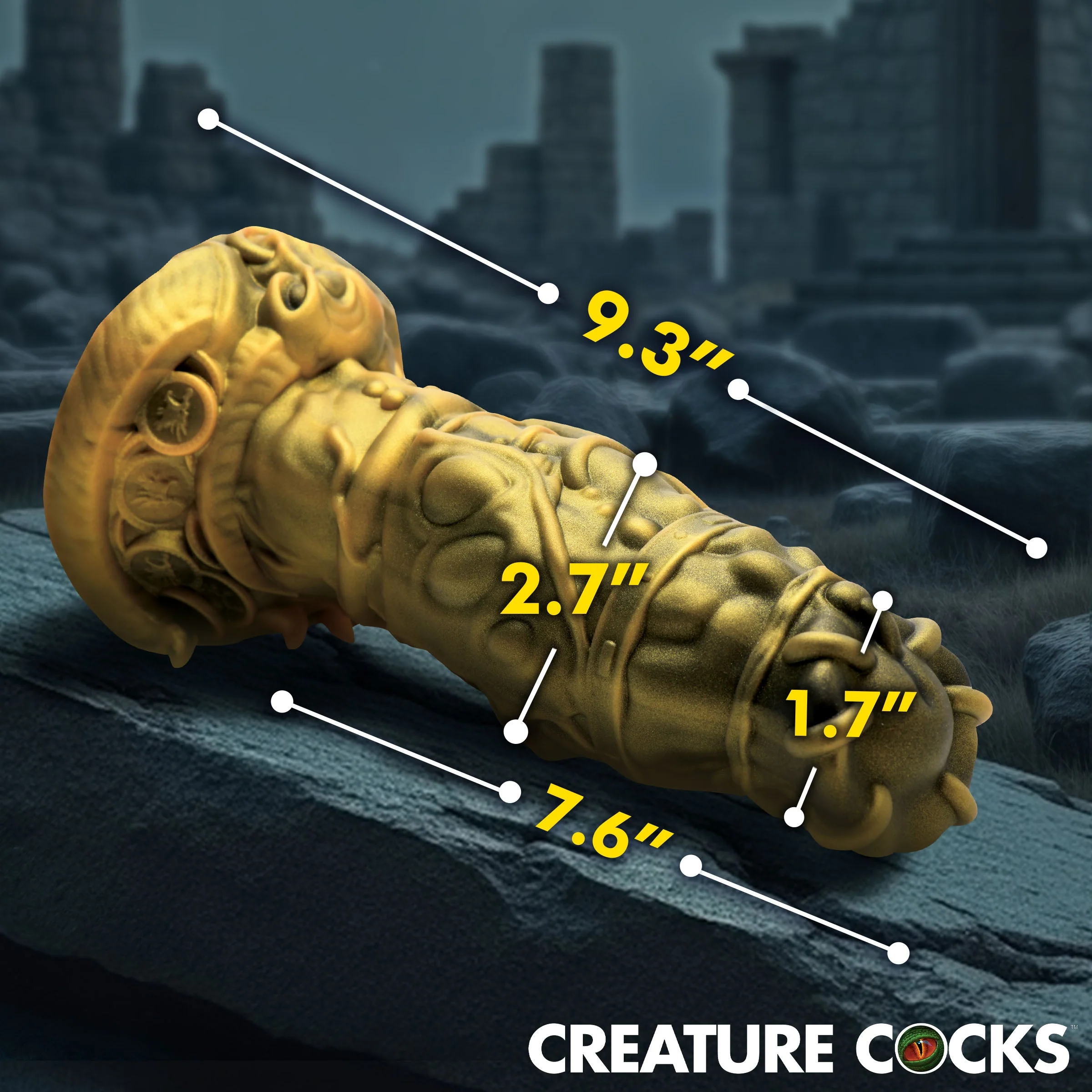 King Minotaur 9.3" Silicone Suction Cup Dildo By Creature Cocks - Image 8