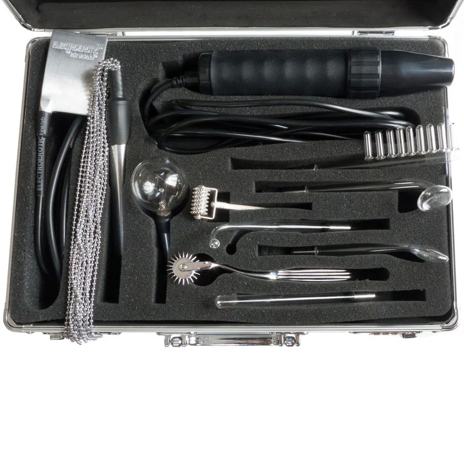 Kinklab Agent Noir Neon Wand Electrosex Kit - Image 3