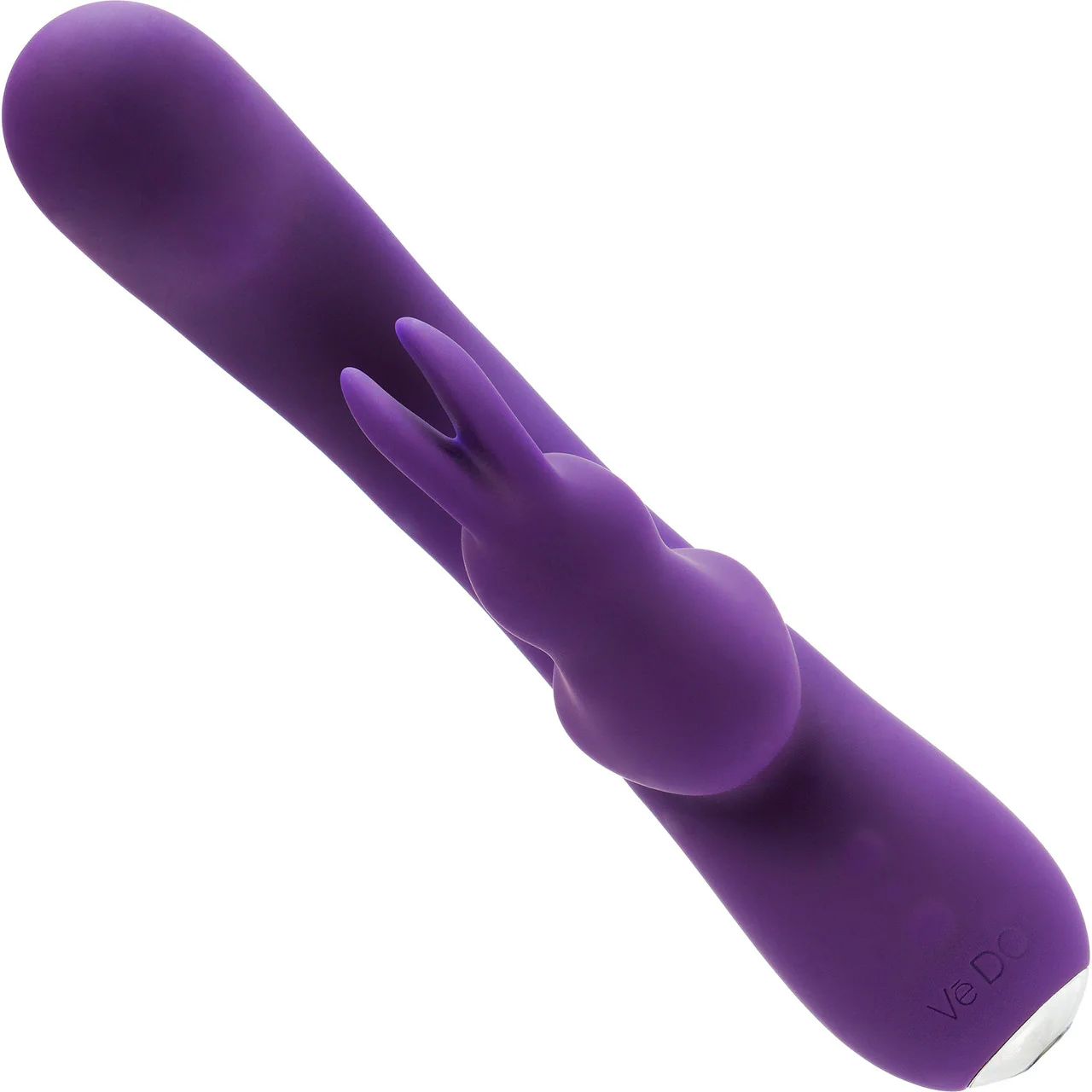 Kinky Bunny Plus 12 Function Rechargeable Silicone Rabbit Style Vibrator By VeDO - Purple - Image 2