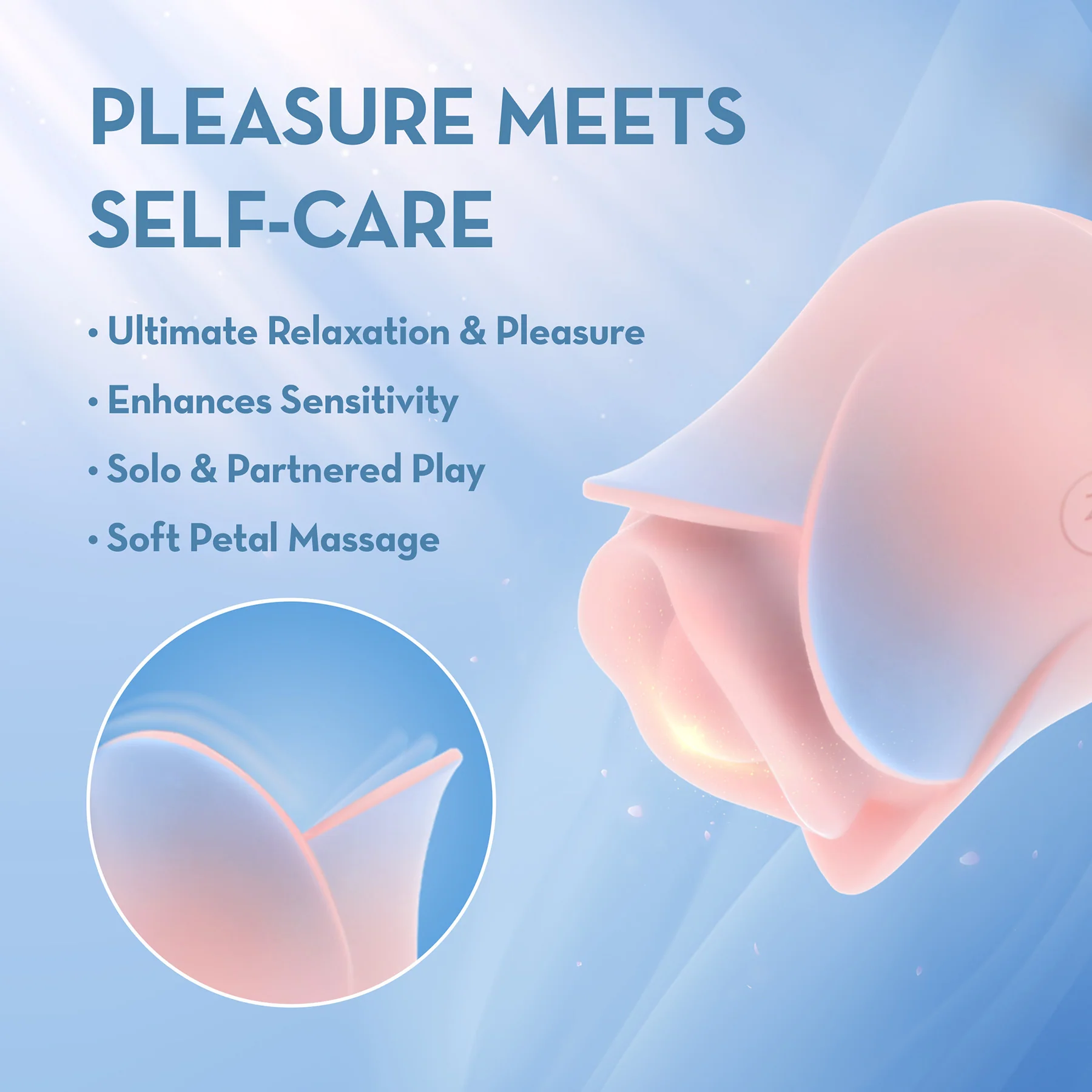 Kissing Rose Rechargeable Silicone Clitoral Stimulator By Blush - Image 8