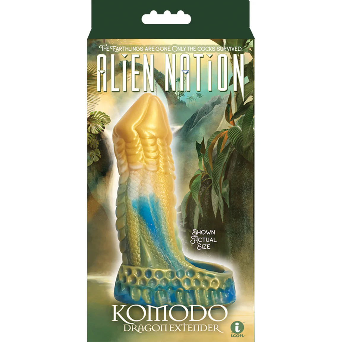 Komodo Dragon 6.5" Silicone Penis Extender With Ball Loop By Alien Nation - Image 2