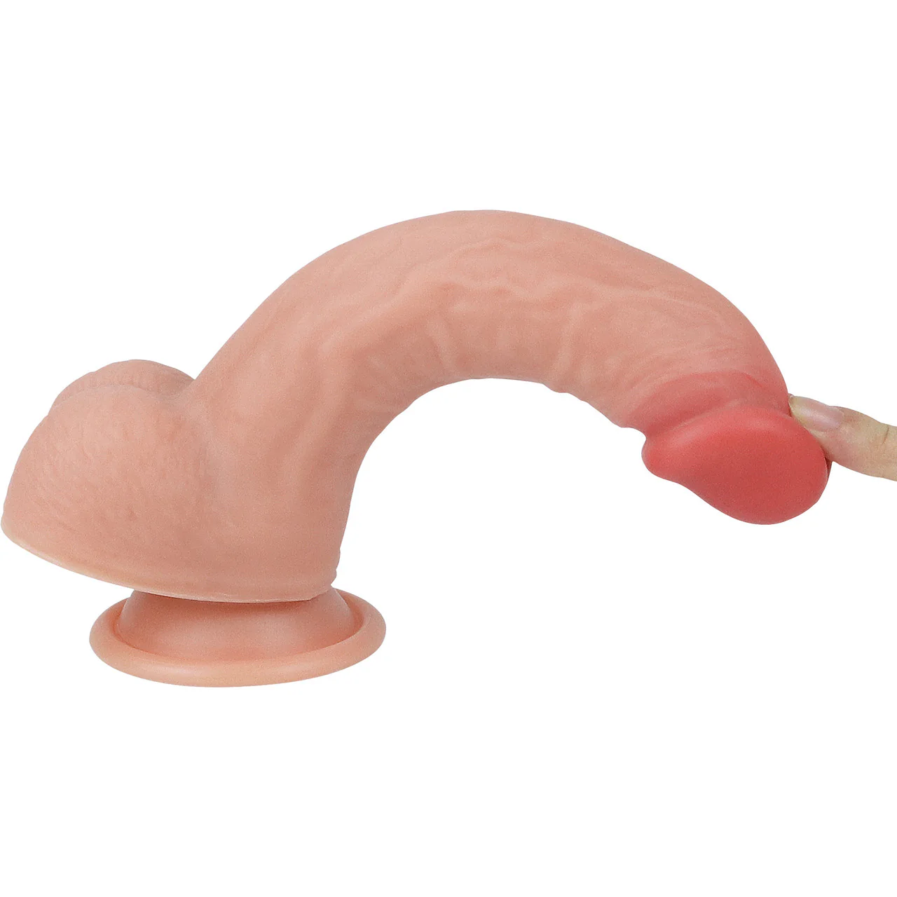 Konrad Curze 5.75" Realistic Dual Density Silicone Dildo With Suction Cup & Balls By Pleasure Engine - Image 5