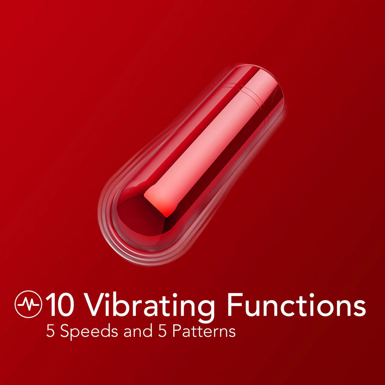 Kool Vibes Rechargeable Mini Bullet Vibrator By Blush - Cherry - Image 5