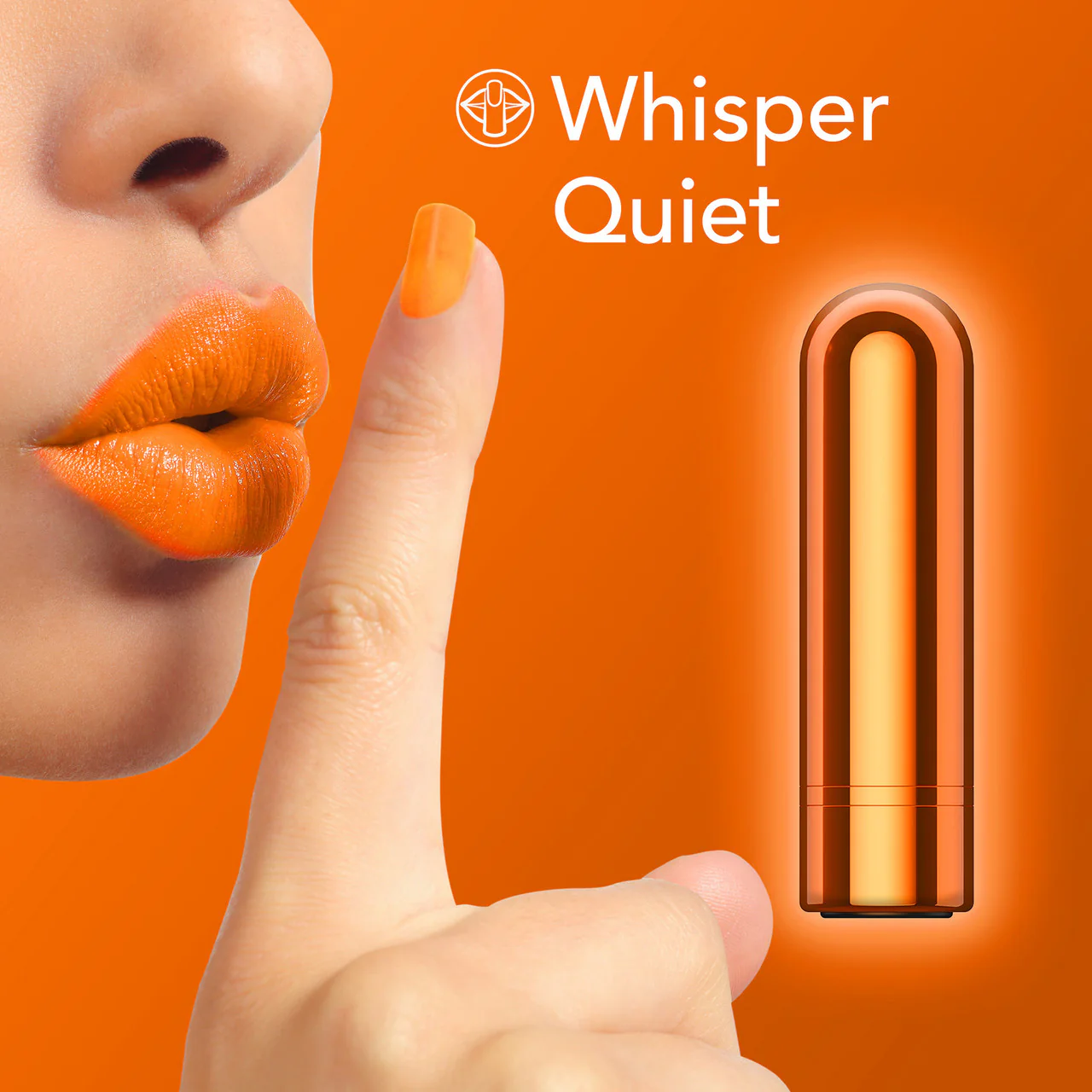 Kool Vibes Rechargeable Mini Bullet Vibrator By Blush - Tangerine - Image 6