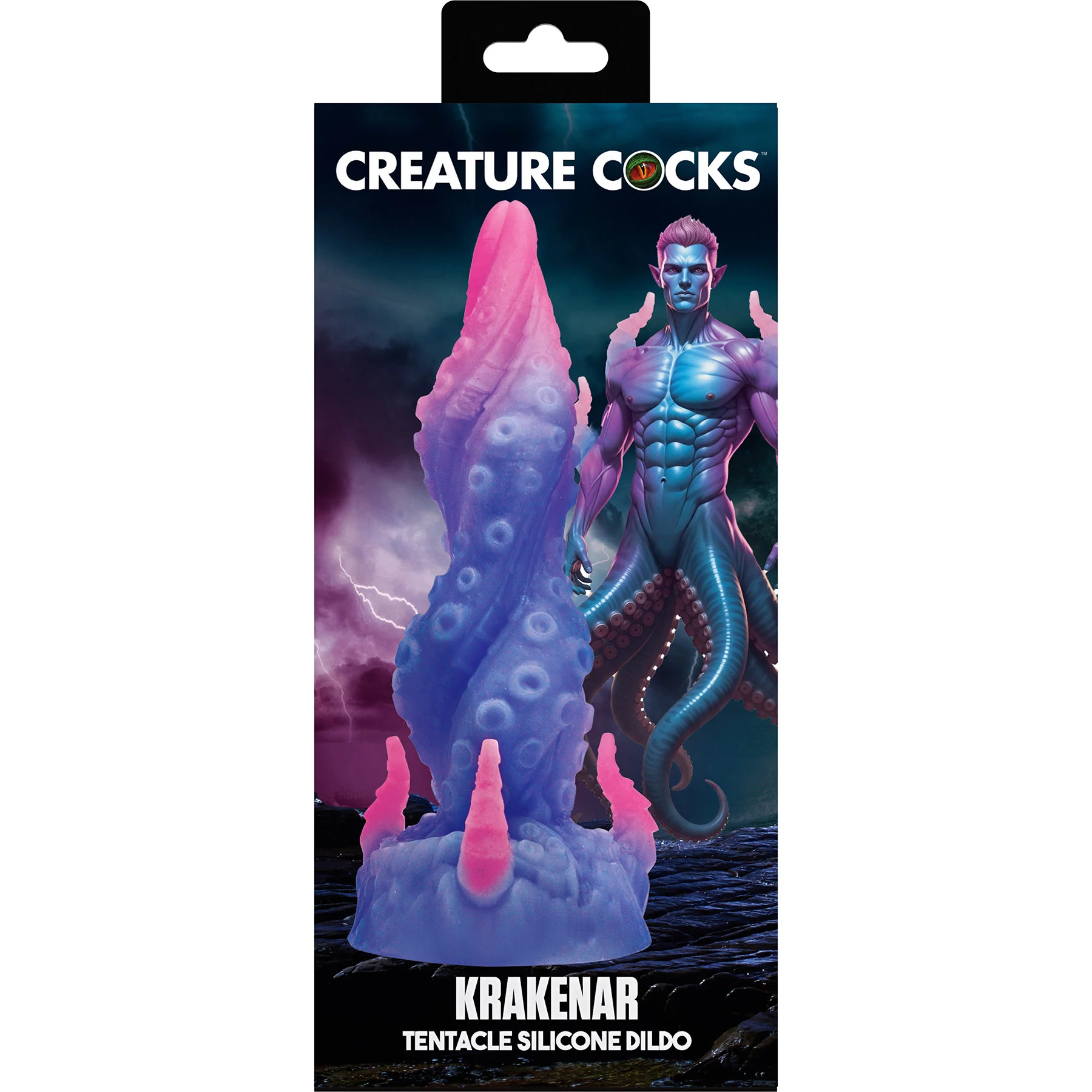 Krakenar Tentacle 7.8" Silicone Suction Cup Dildo By Creature Cocks - Image 9