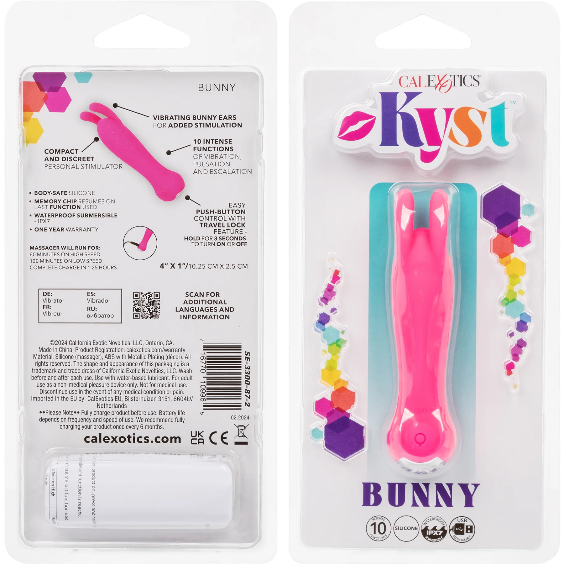 Kyst™ Bunny Rechargeable Silicone Waterproof Bullet Vibrator - Image 10