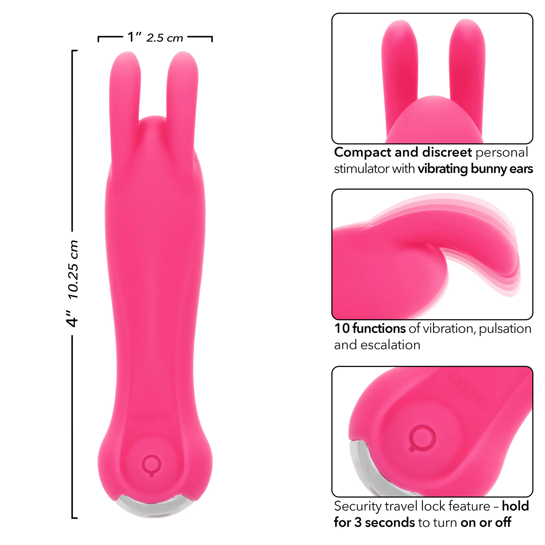 Kyst™ Bunny Rechargeable Silicone Waterproof Bullet Vibrator - Image 8