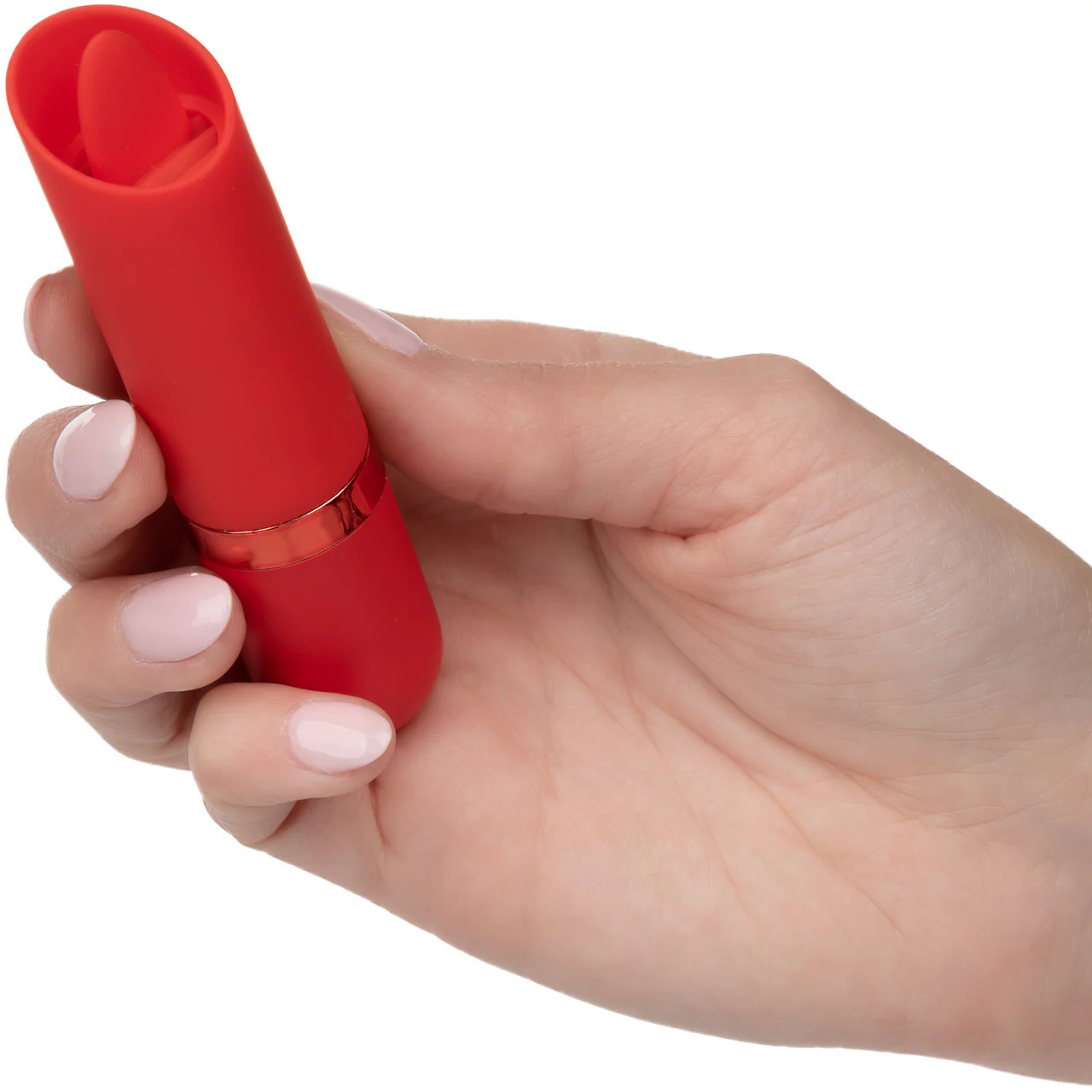 Kyst Flicker Tongue Powerful Waterproof Rechargeable Bullet Vibrator By CalExotics - Red - Image 2