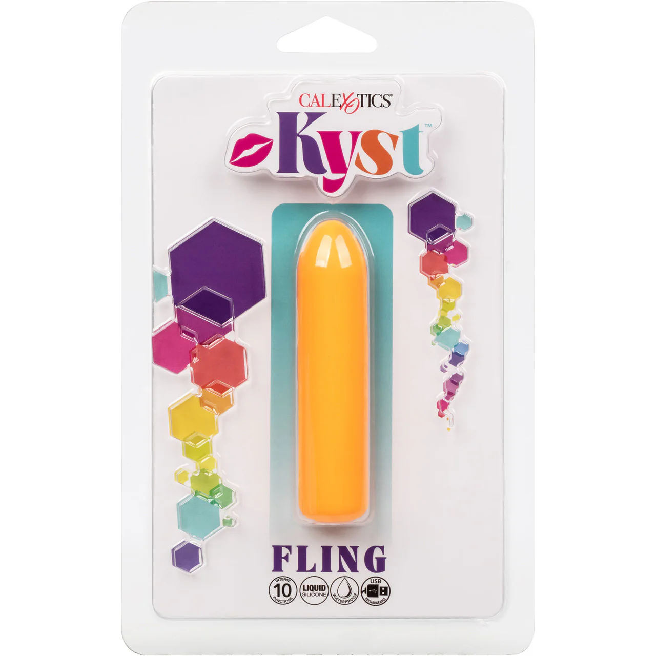 Kyst Fling Powerful Waterproof Rechargeable Bullet Vibrator By CalExotics - Orange - Image 11
