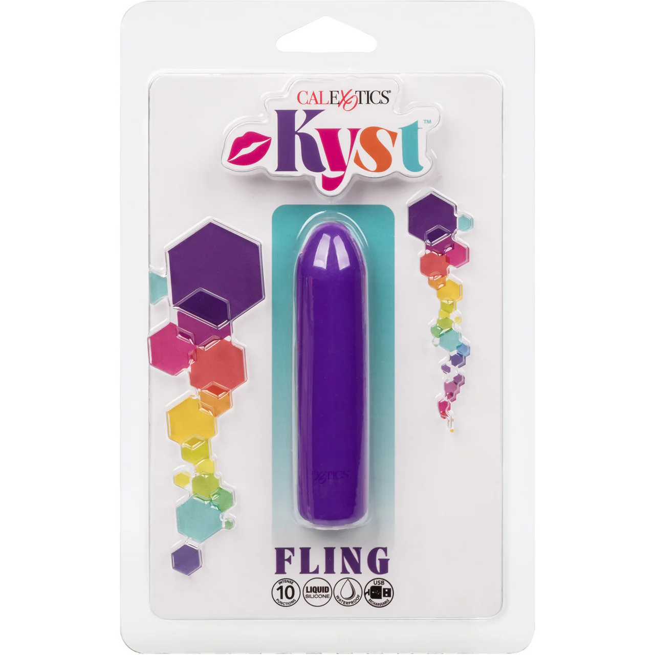 Kyst Fling Powerful Waterproof Rechargeable Bullet Vibrator By CalExotics - Purple - Image 11