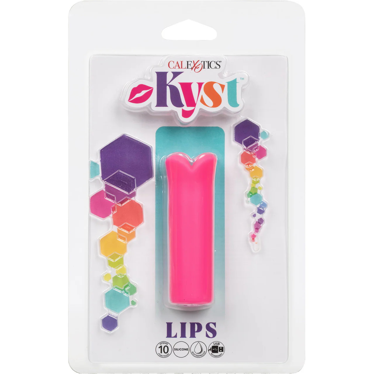 Kyst Lips Powerful Waterproof Rechargeable Bullet Vibrator By CalExotics - Pink - Image 12