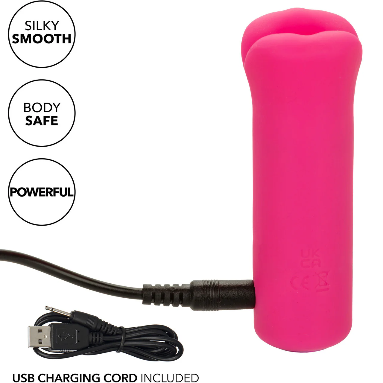 Kyst Lips Powerful Waterproof Rechargeable Bullet Vibrator By CalExotics - Pink - Image 9