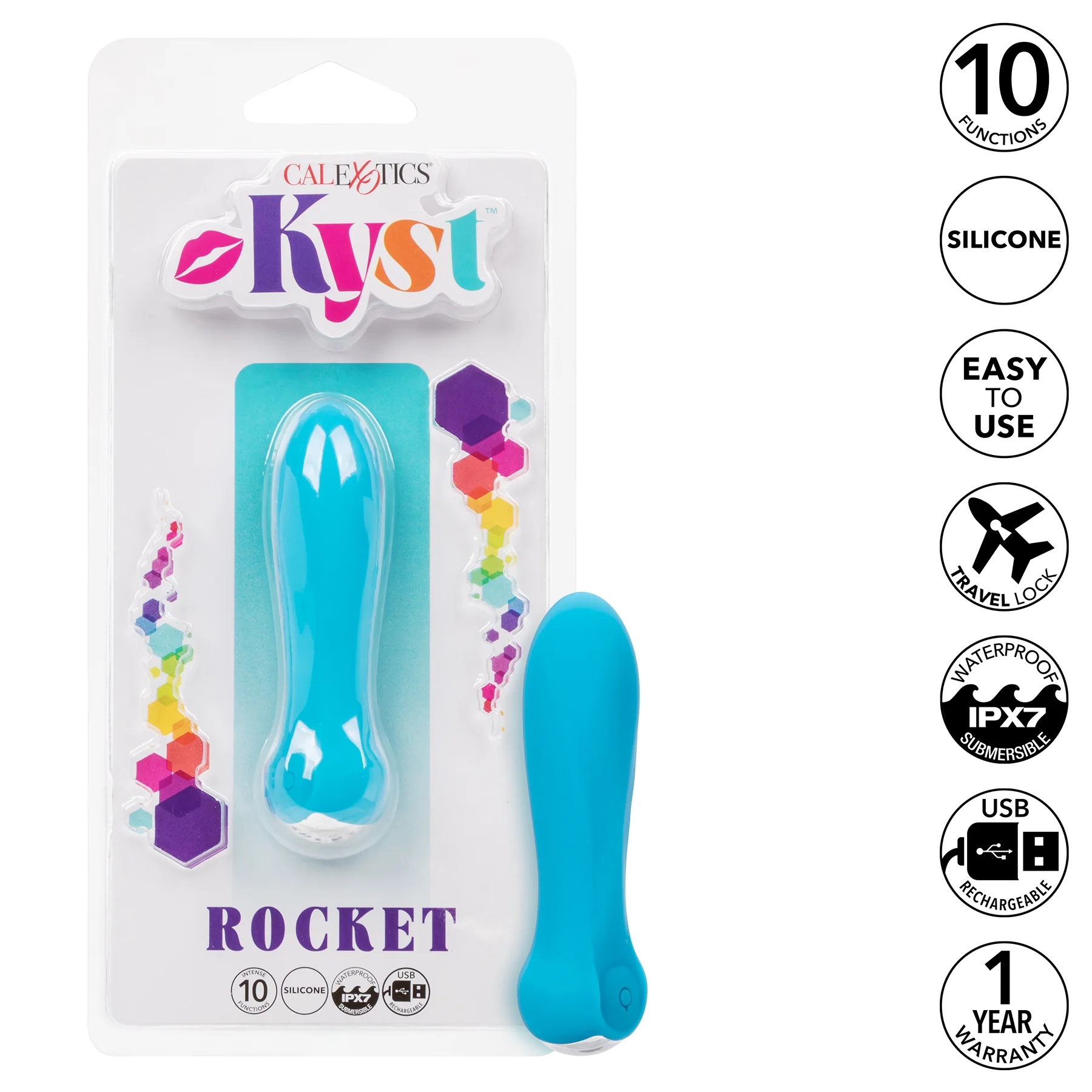 Kyst™ Rocket Rechargeable Silicone Waterproof Bullet Vibrator - Image 9