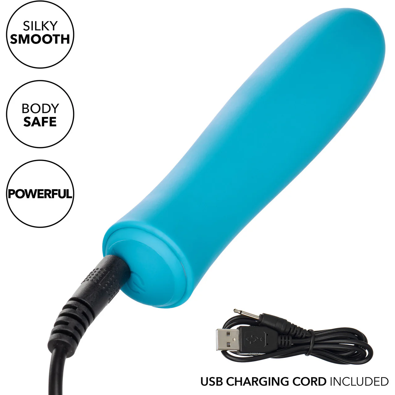 Kyst T.C.B. Taking Care of Business Powerful Waterproof Rechargeable Bullet Vibrator By CalExotics - Blue - Image 6