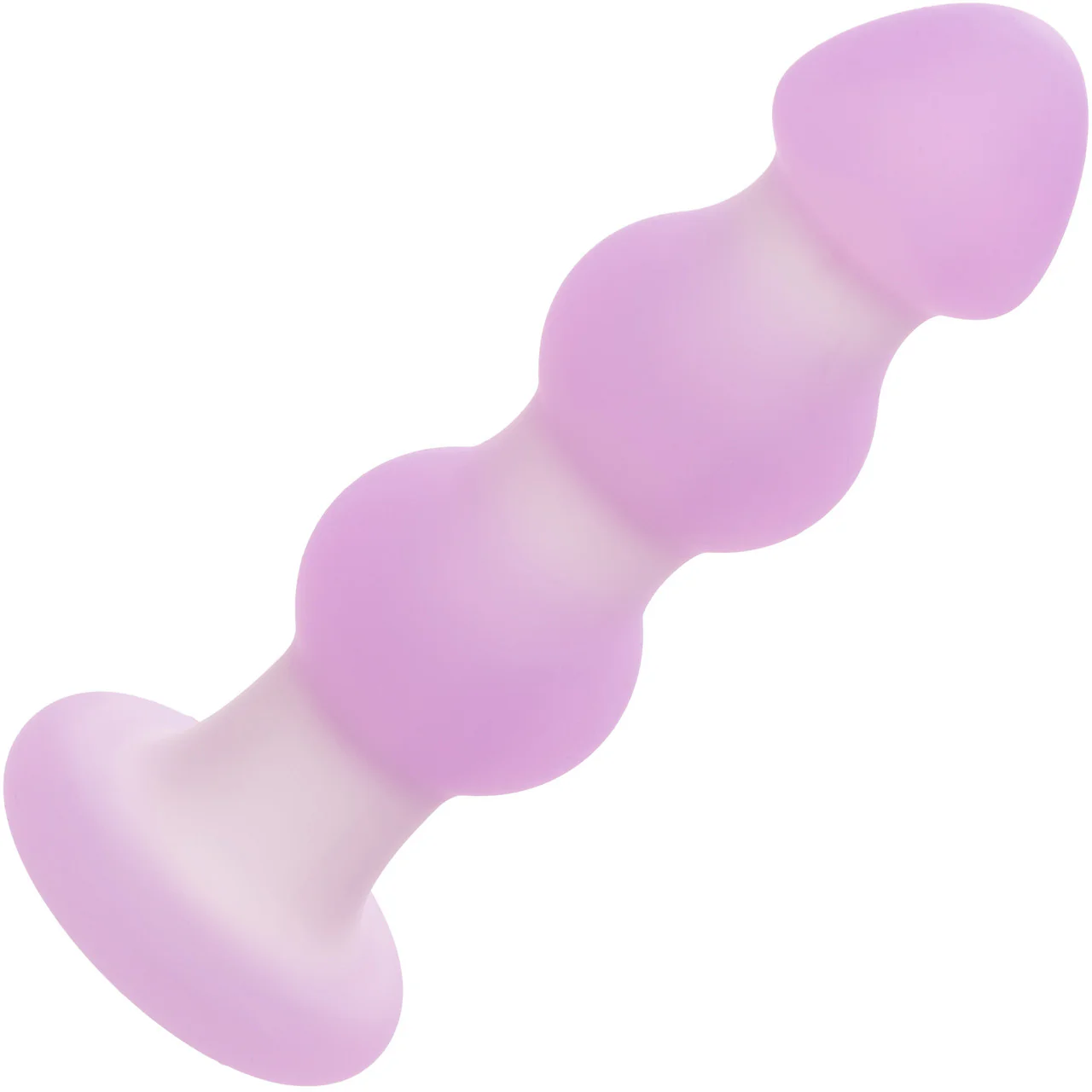 Lavender Haze Beaded Probe Rechargeable Waterproof Silicone Vibrating Butt Plug By CalExotics - Image 3