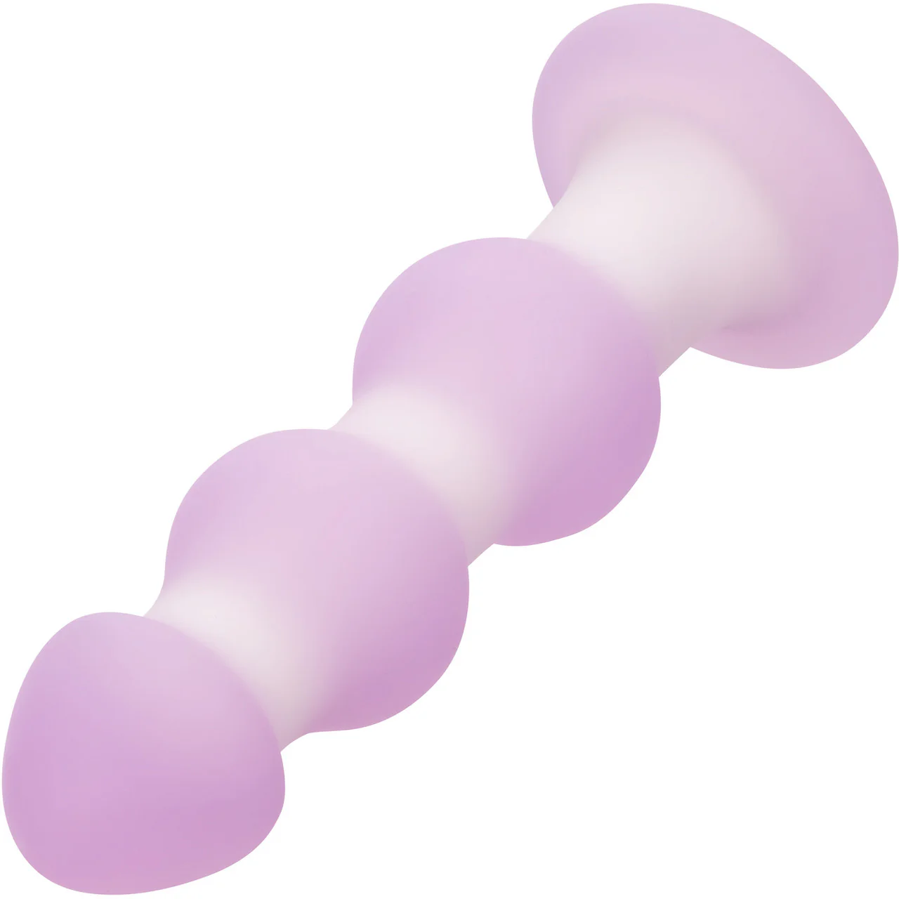 Lavender Haze Beaded Probe Rechargeable Waterproof Silicone Vibrating Butt Plug By CalExotics - Image 5
