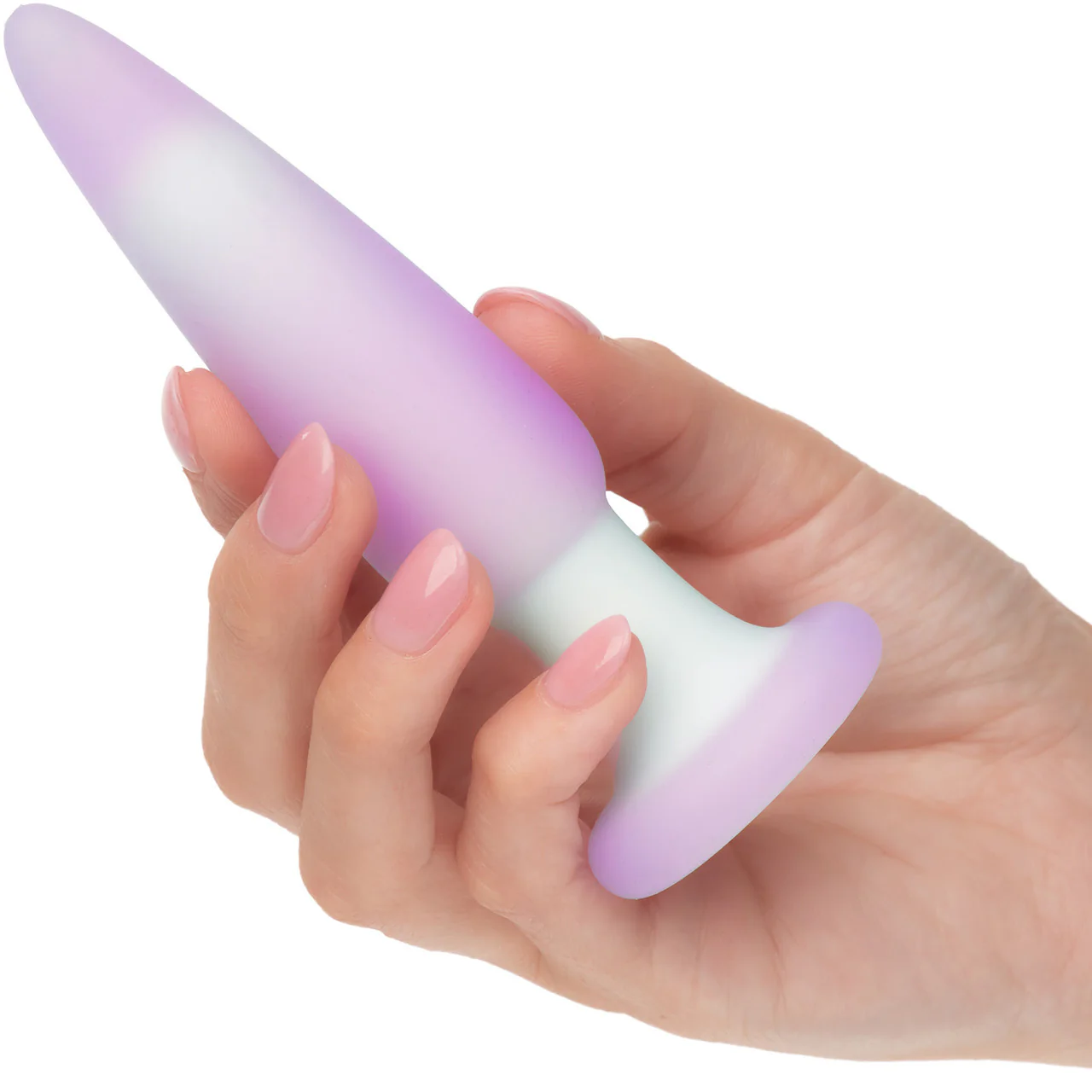 Lavender Haze Slender Probe Rechargeable Waterproof Silicone Vibrating Butt Plug By CalExotics - Image 2