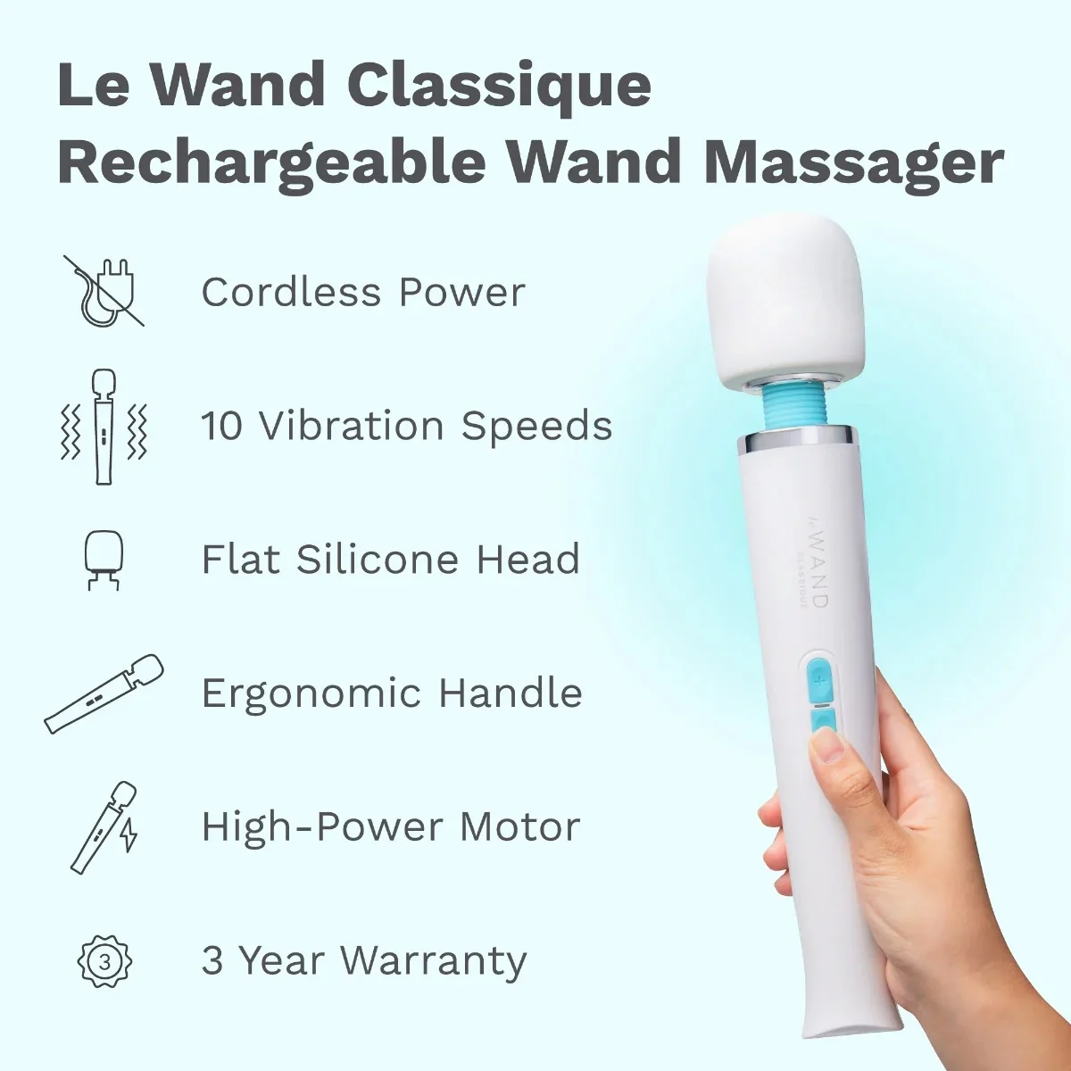 Le Wand Classique Cordless Original Rechargeable Vibrating Massager - Image 16