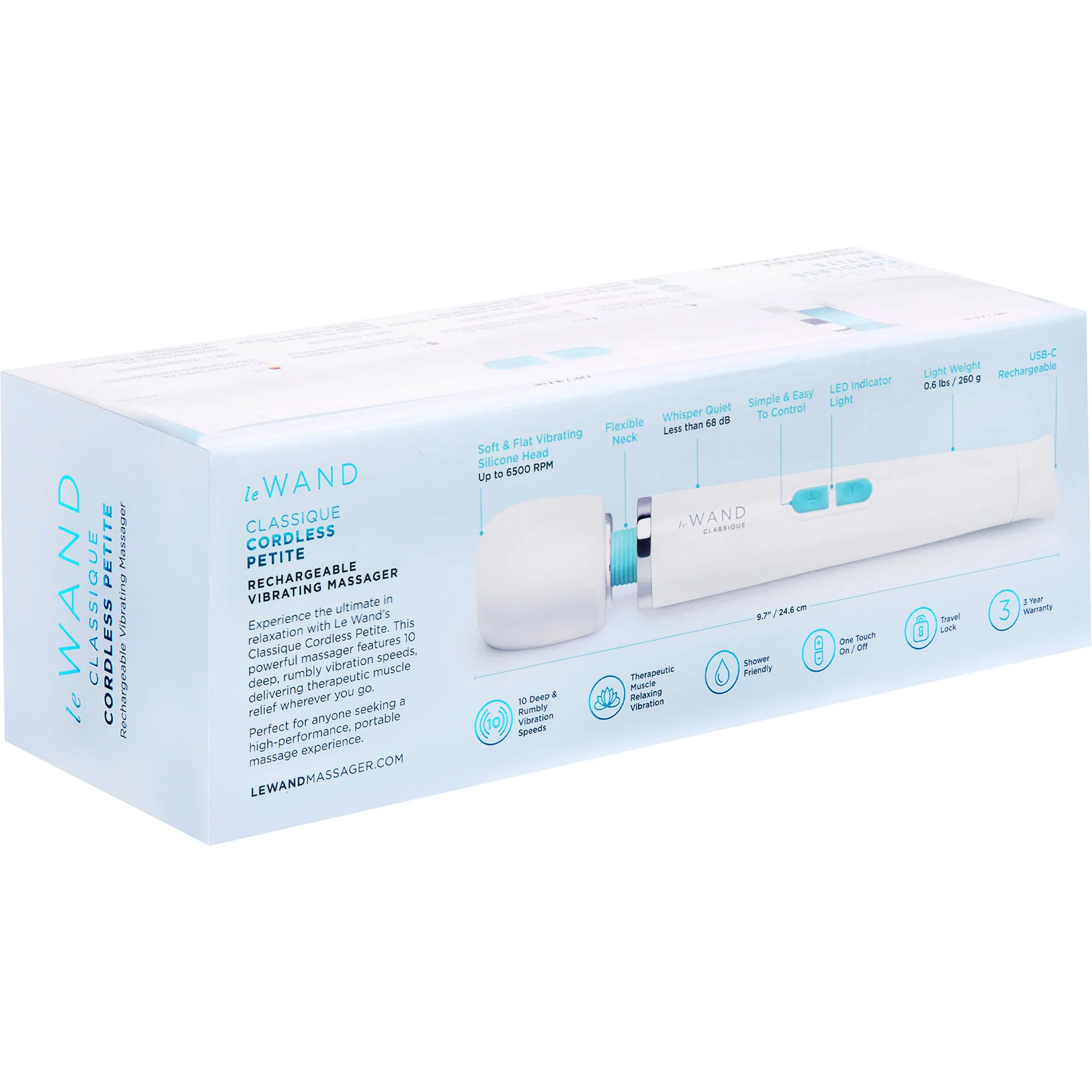 Le Wand Classique Cordless Petite Rechargeable Vibrating Massager - Image 15