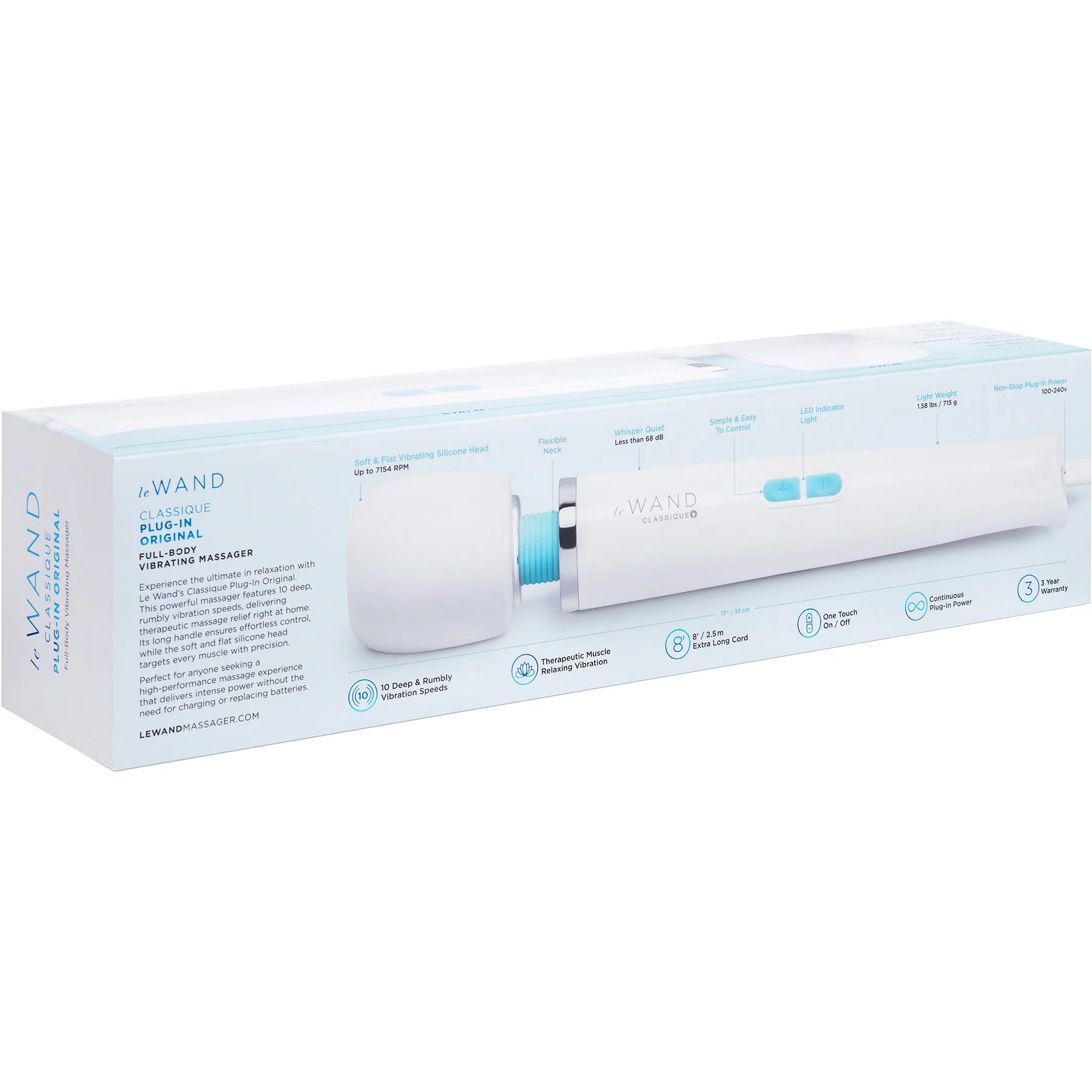 Le Wand Classique Plug-In Original Full-Body Vibrating Massager - Image 17