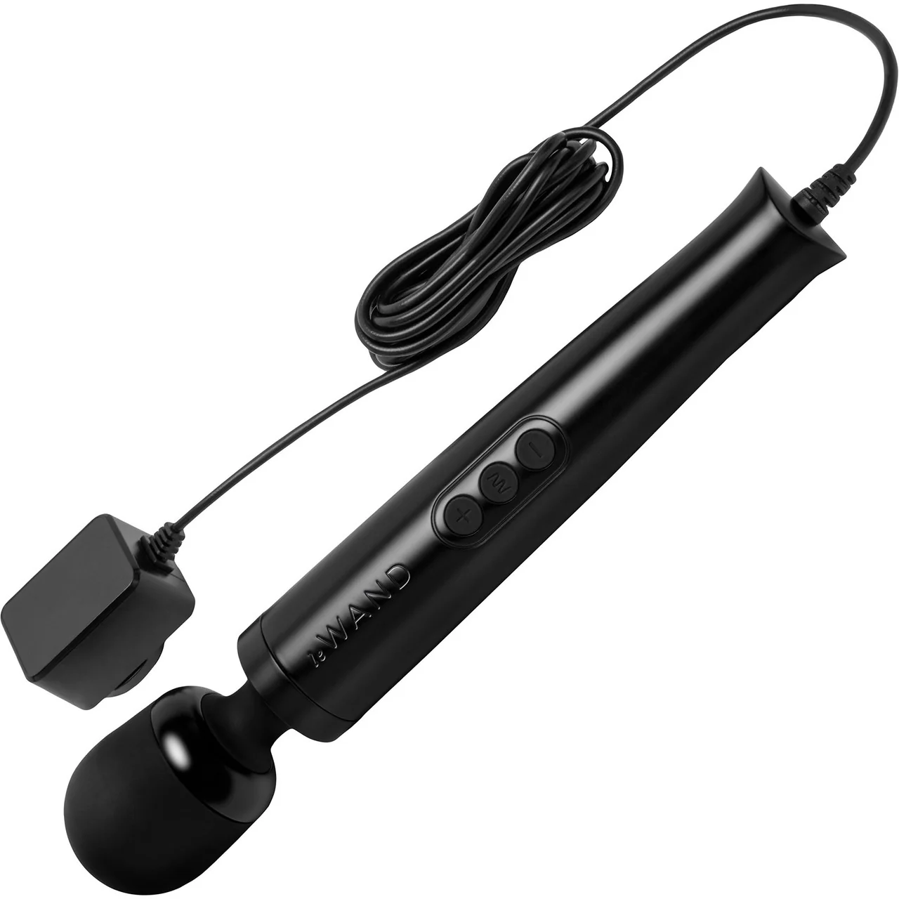 Le Wand Die Cast Plug-In Vibrating Body Massager - Black - Image 3