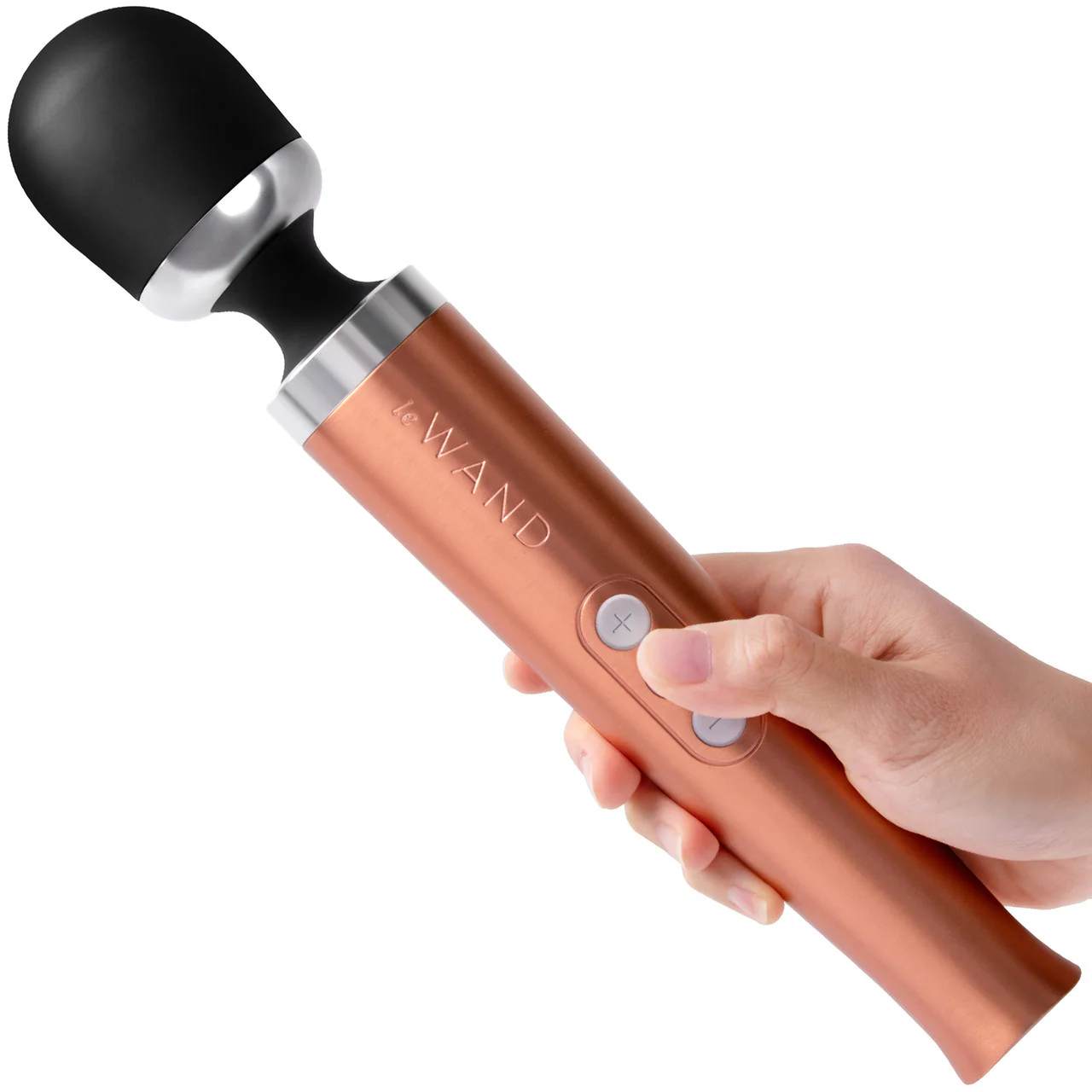 Le Wand Die Cast Rechargeable Vibrating Body Massager - Rose Gold - Image 2