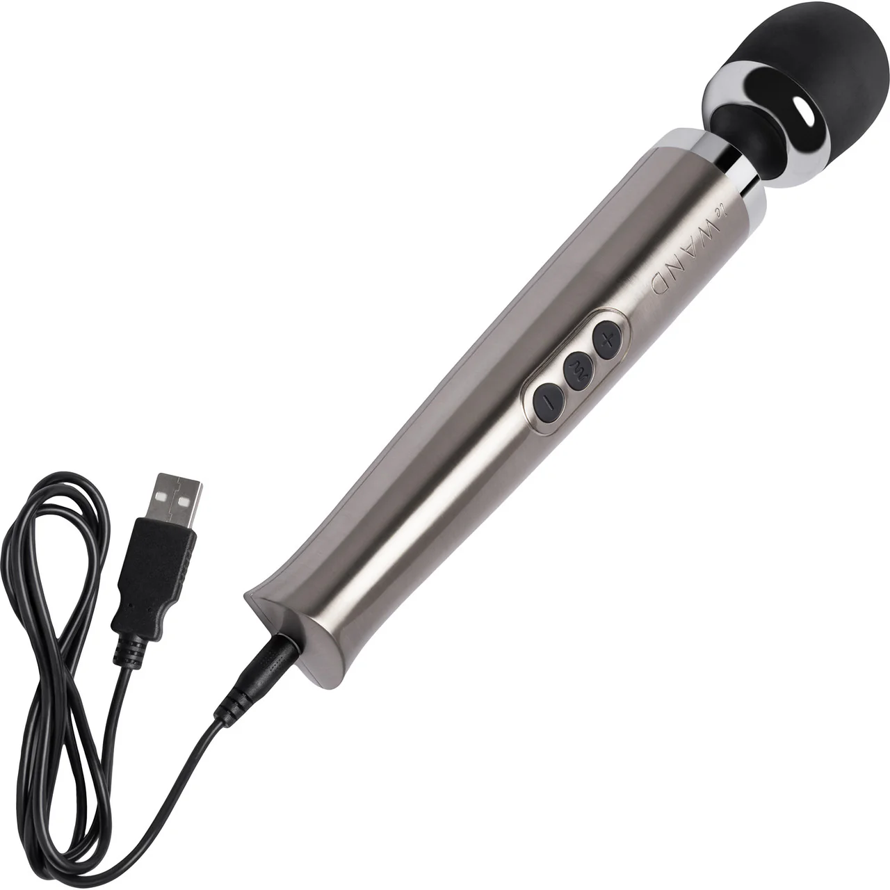 Le Wand Die Cast Rechargeable Vibrating Body Massager - Silver - Image 3