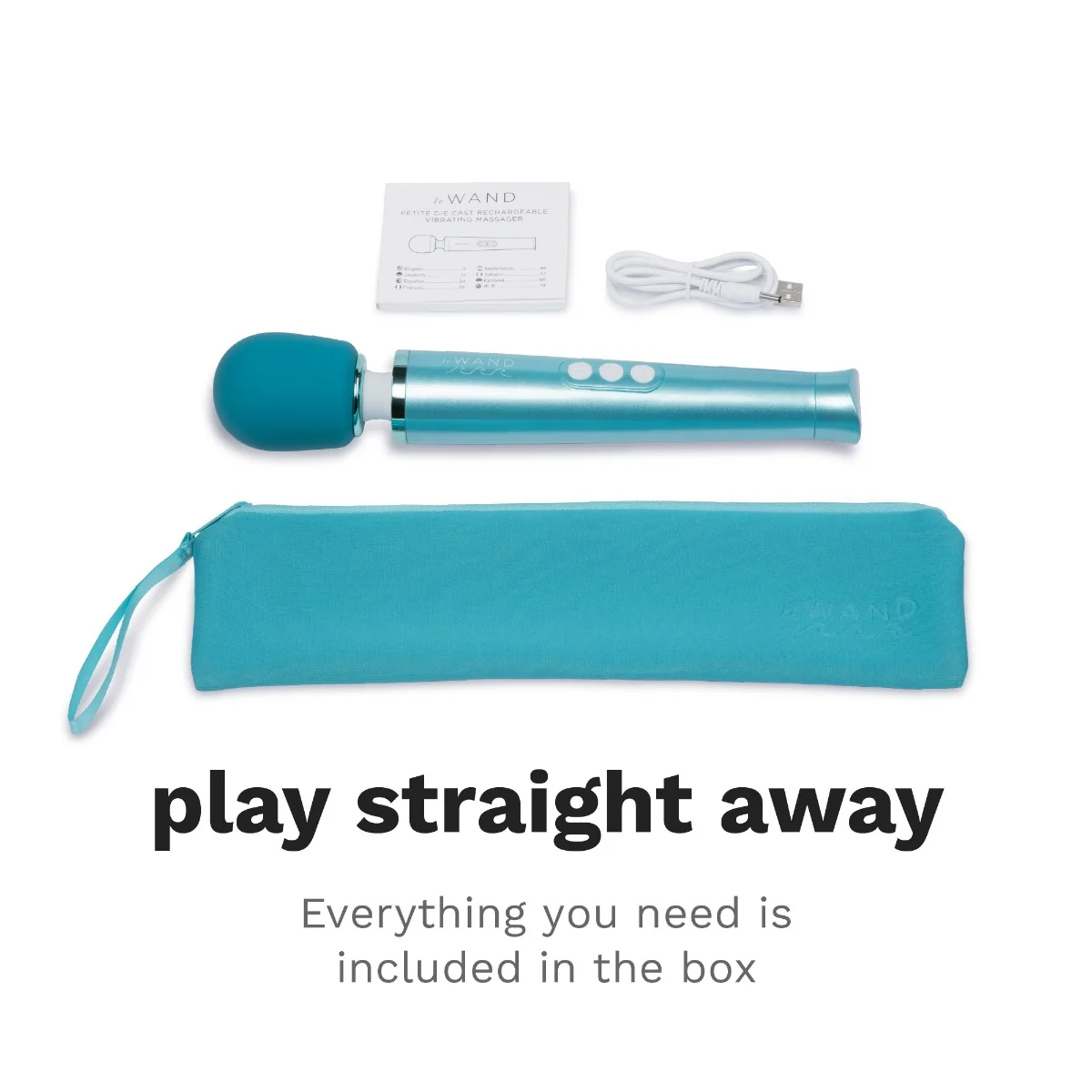 Le Wand Dive Submersible Rechargeable Vibrating Body Massager - Blue - Image 7