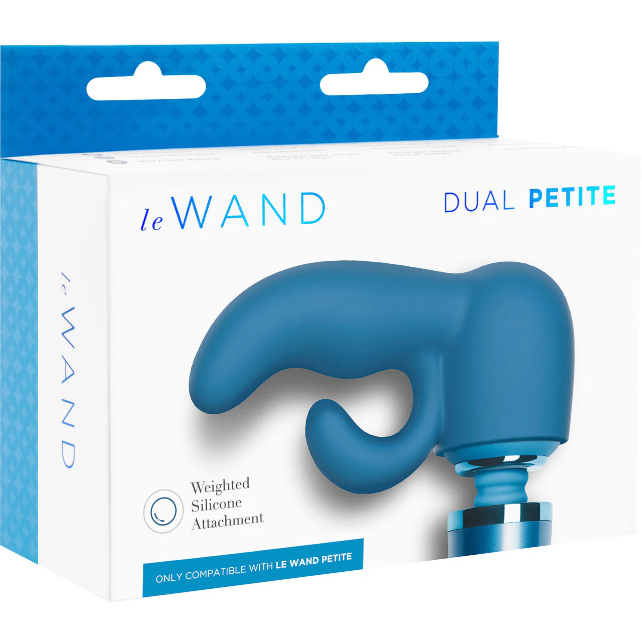 Le Wand Dual Petite Silicone Attachment For The Le Wand Petite Massager - Blue - Image 5