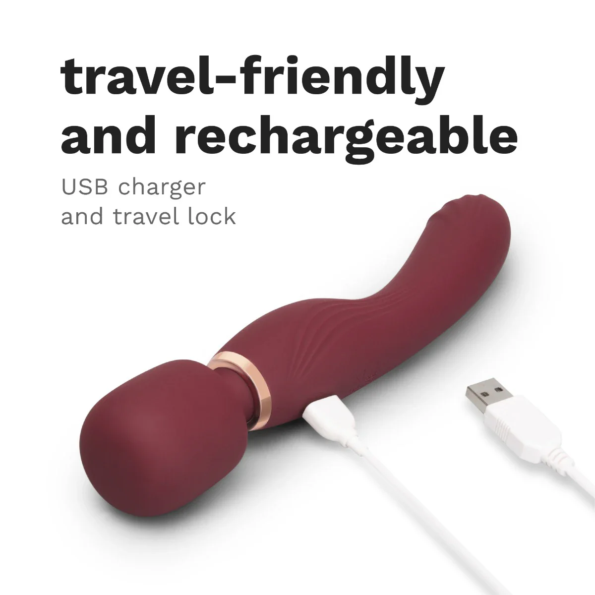 Le Wand Flat Top Fusion G Double-Ended Petite Wand Silicone Vibrator - Image 16