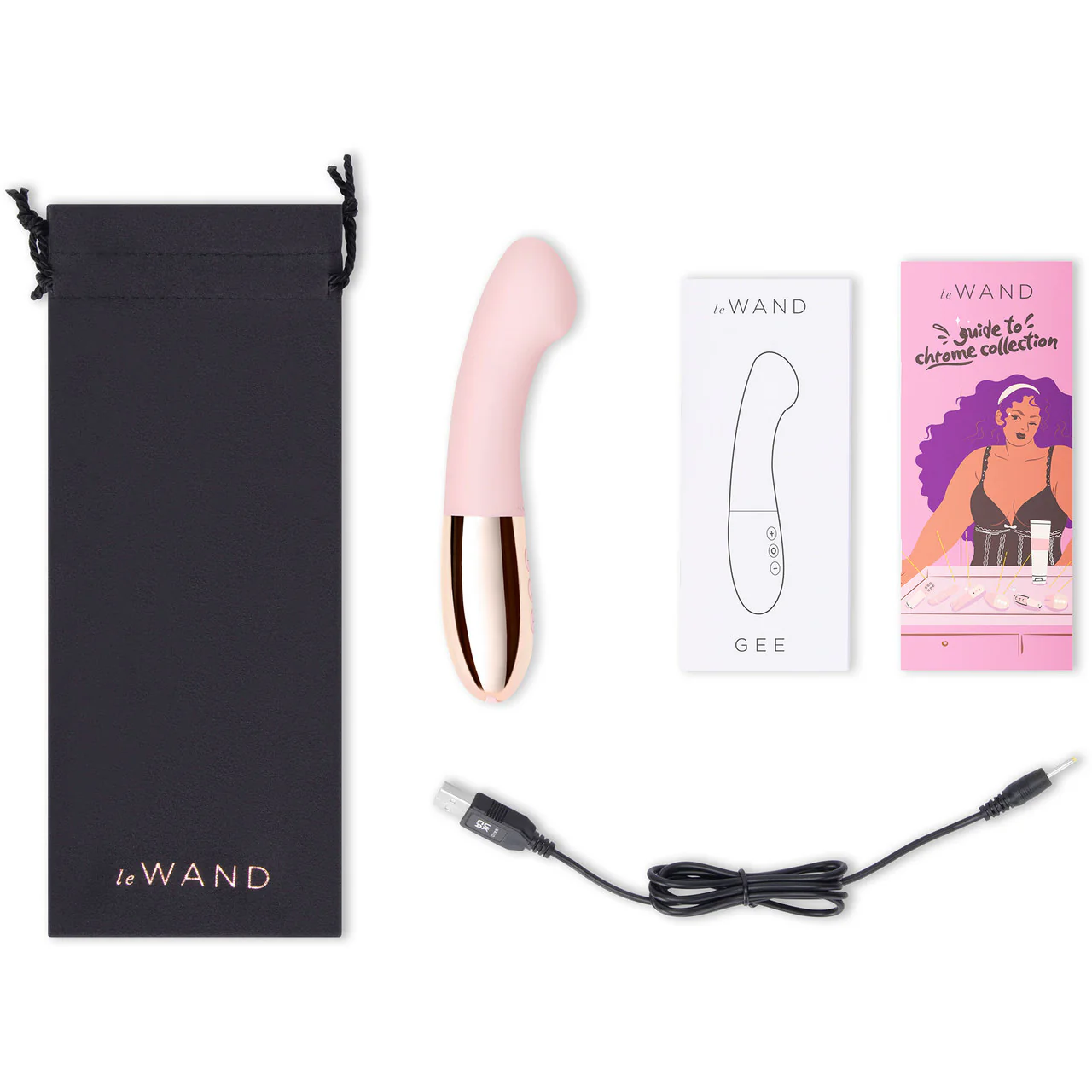 Le Wand Gee Waterproof Rechargeable Silicone G-Spot Vibrator - Rose Gold - Image 6