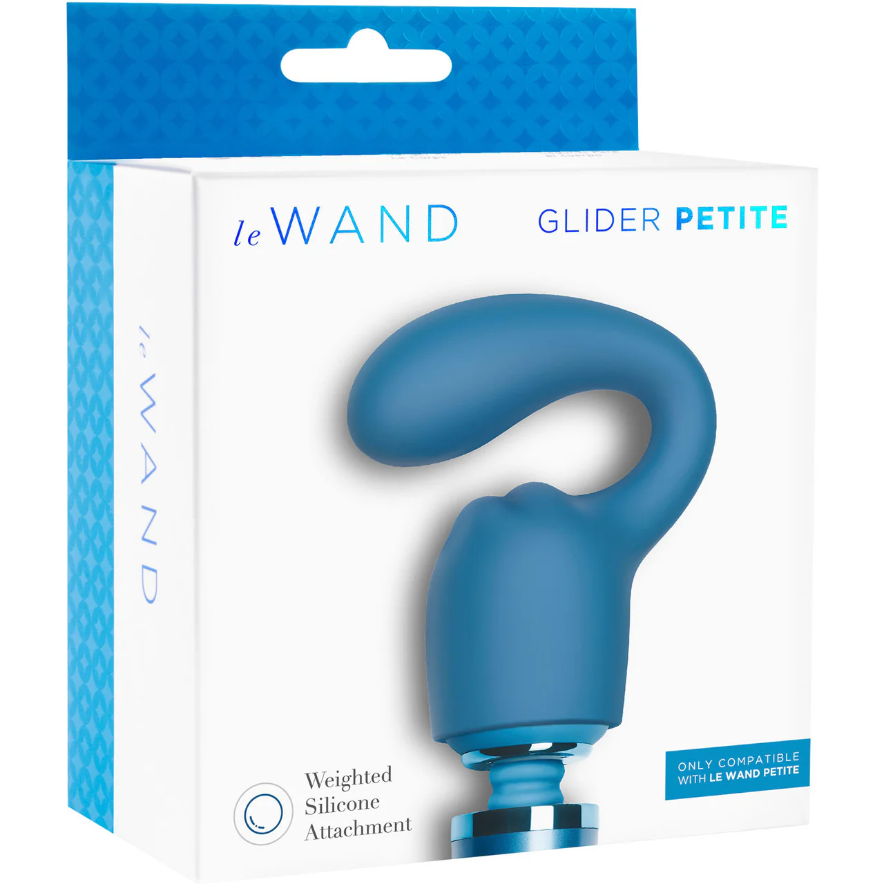 Le Wand Glider Petite Silicone Attachment For The Le Wand Petite Massager - Blue - Image 5
