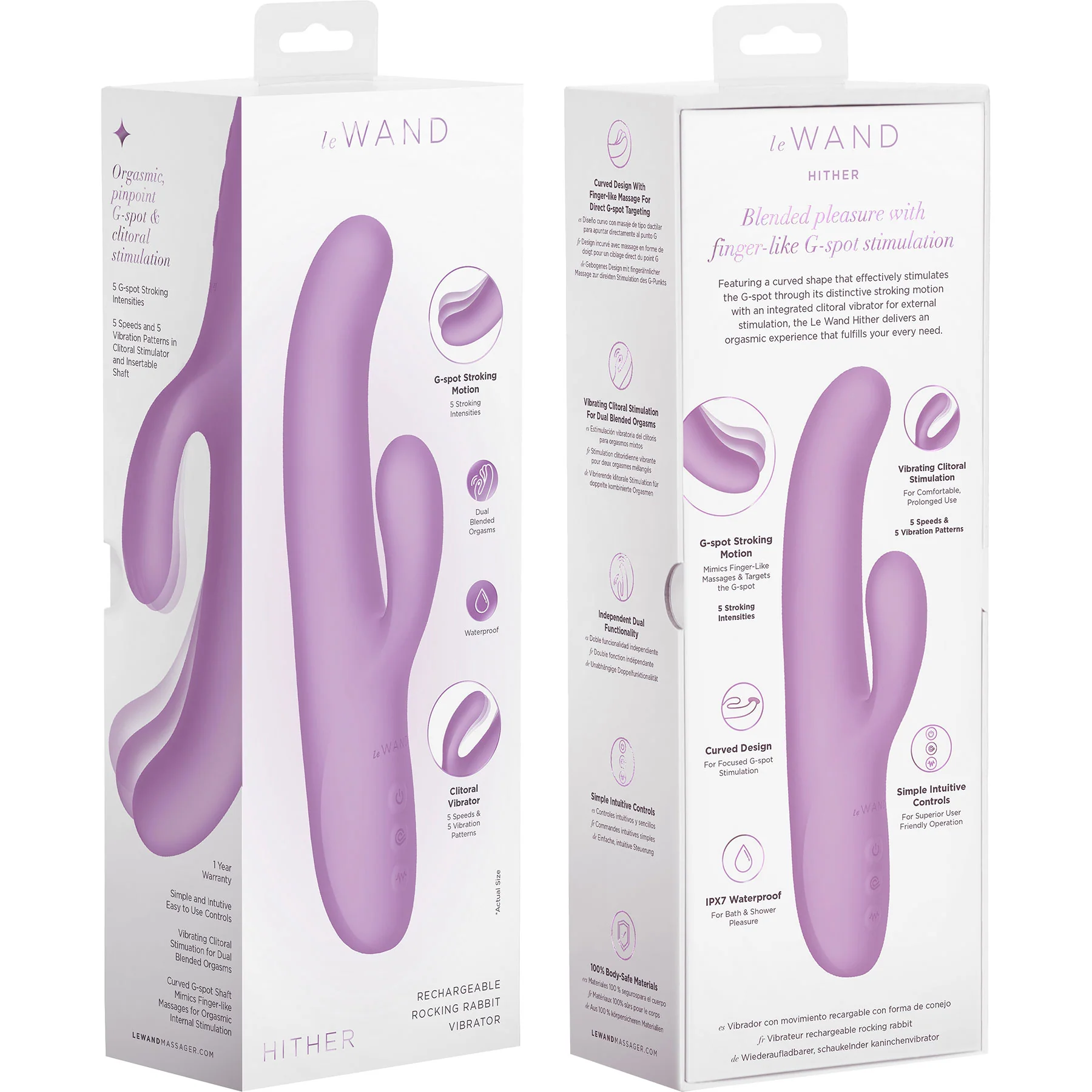 Le Wand Hither Rechargeable Rocking Silicone Rabbit Vibrator - Image 15