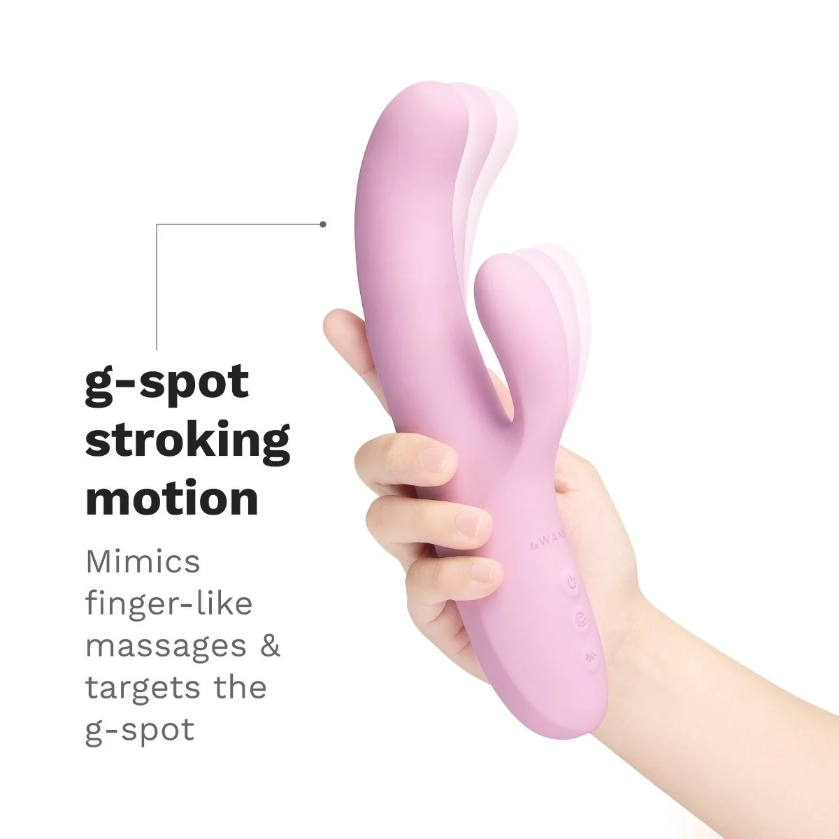 Le Wand Hither Rechargeable Rocking Silicone Rabbit Vibrator - Image 4
