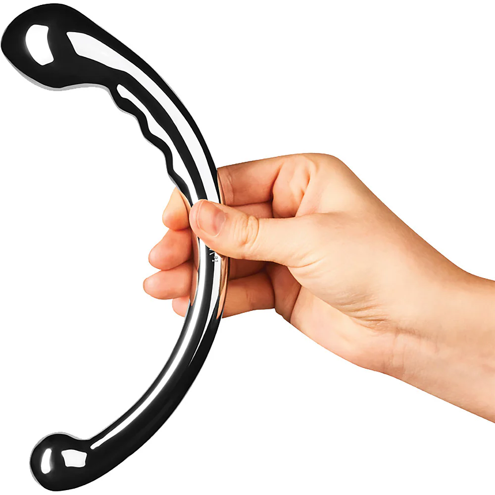 Le Wand Hoop Solid Stainless Steel, Double-Sided Dildo - Image 4