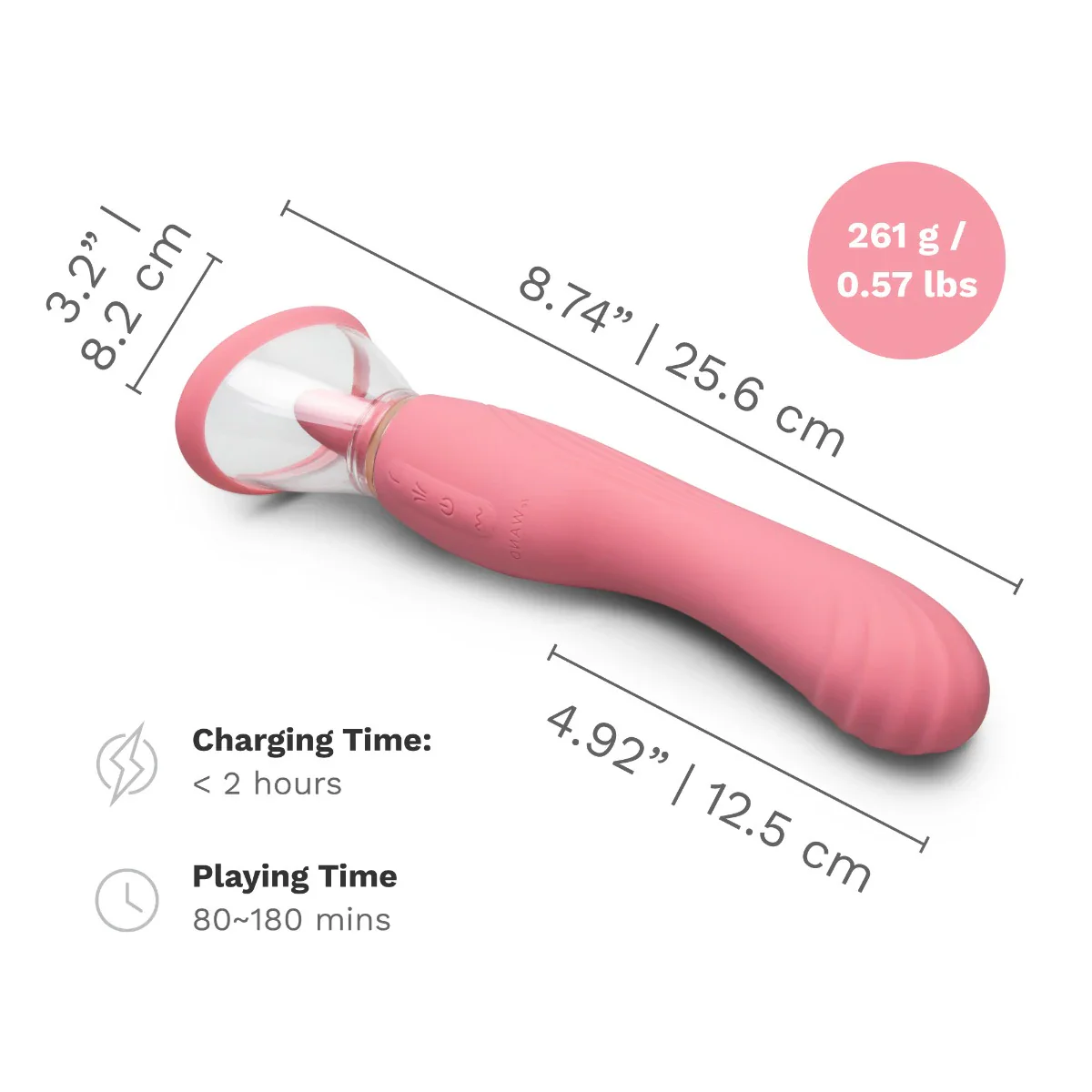 Le Wand Lick 3-in-1 Rechargeable Double-Ended Silicone Vibrator - Image 14