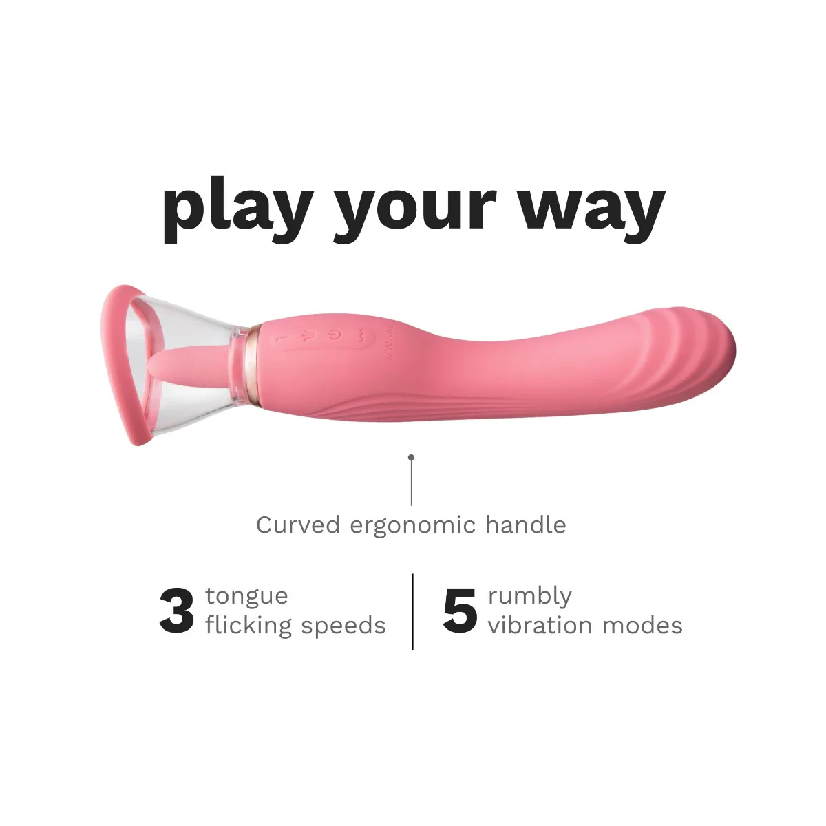 Le Wand Lick 3-in-1 Rechargeable Double-Ended Silicone Vibrator - Image 16