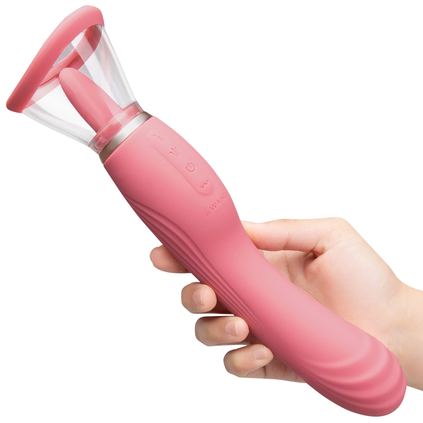 Le Wand Lick 3-in-1 Rechargeable Double-Ended Silicone Vibrator - Image 3