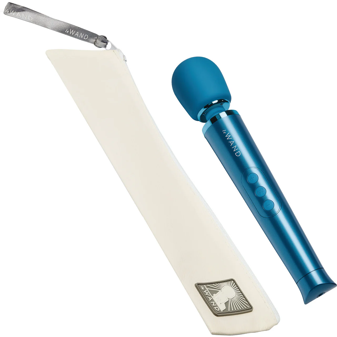 Le Wand Petite Rechargeable Vibrating Body Massager - Blue - Image 5