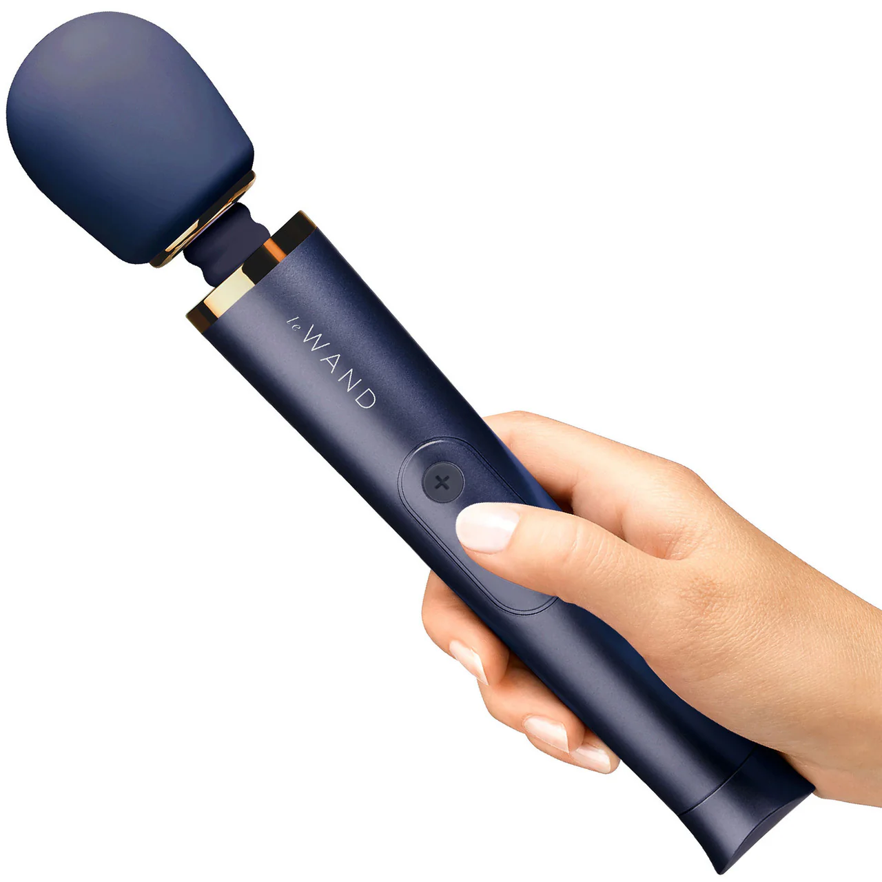 Le Wand Petite Rechargeable Vibrating Body Massager - Navy - Image 2