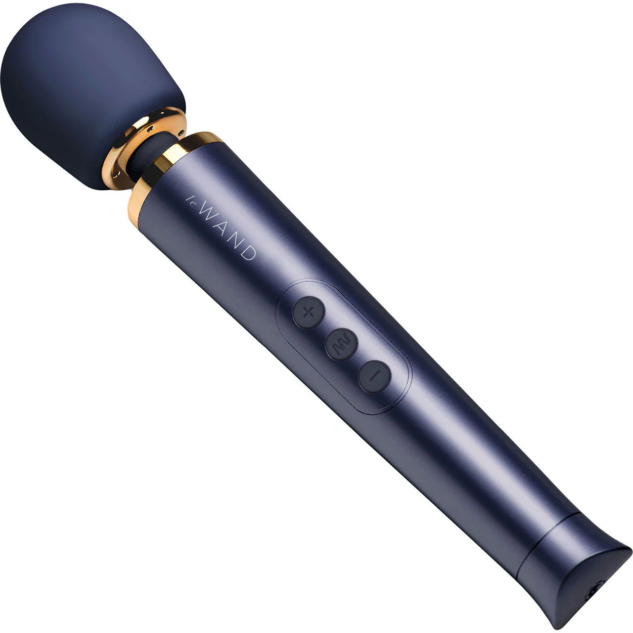 Le Wand Petite Rechargeable Vibrating Body Massager - Navy - Image 4